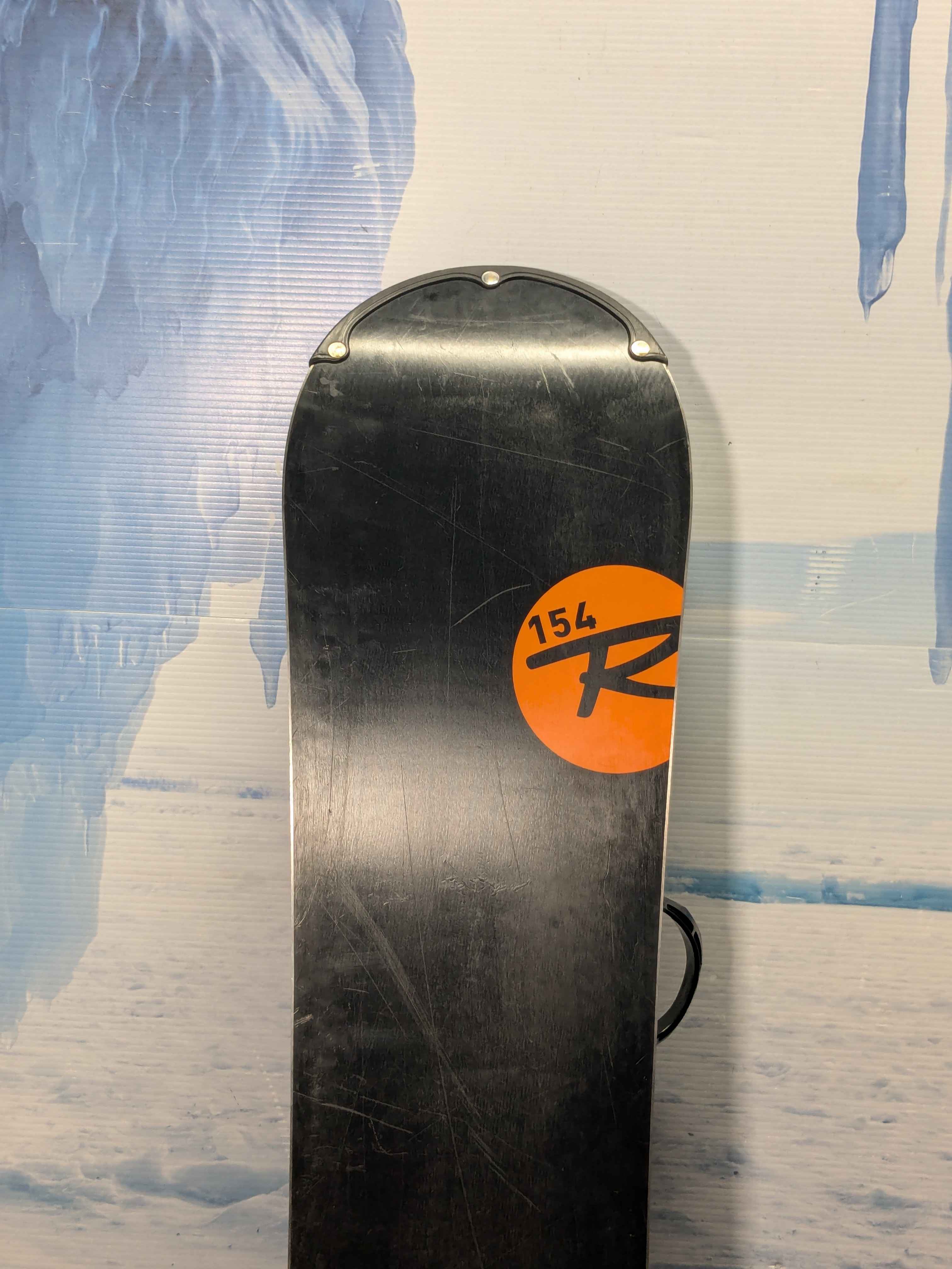 Used Rossignol EXP 154cm Snowboard W/ K2 Large Demo Binding