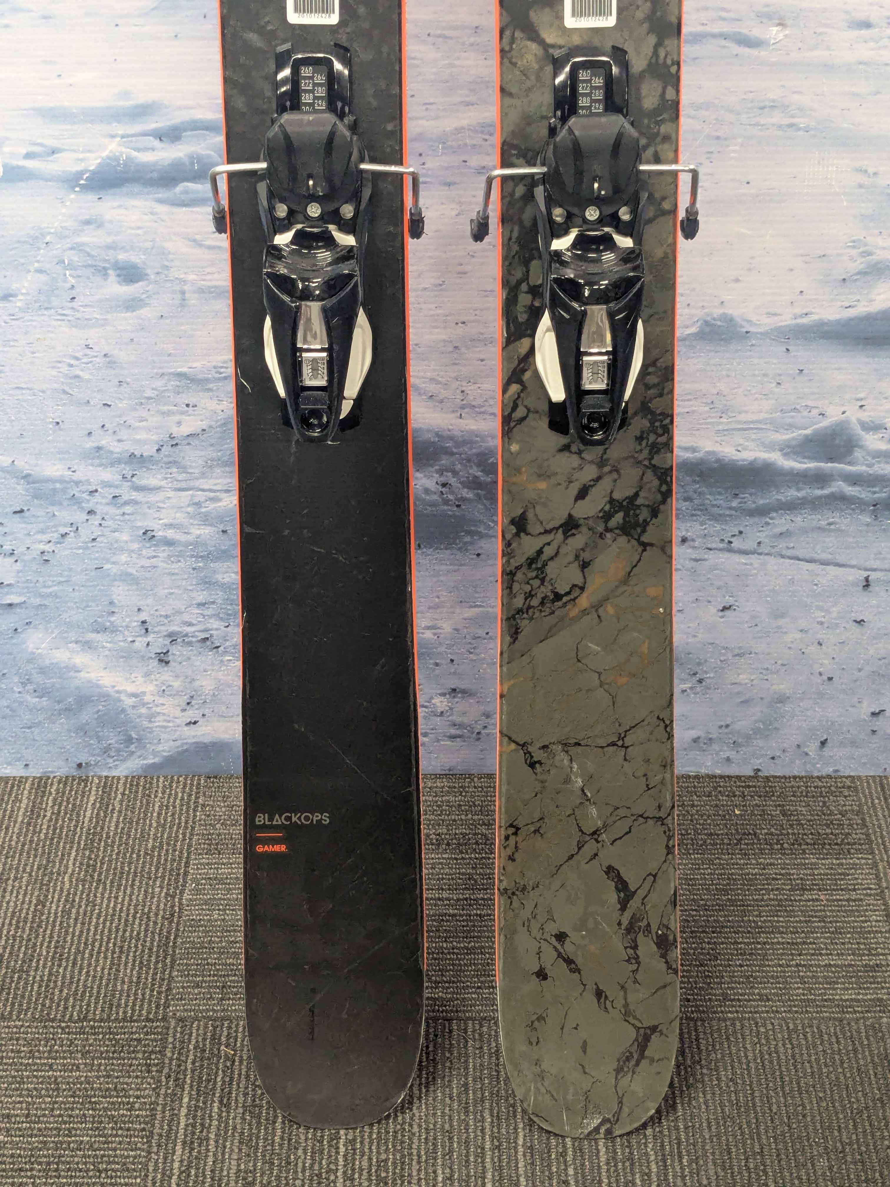 Used Rossignol Blackops Gamer 118 Ski w/ Look Nx 12 Demo Bindings - 186CM