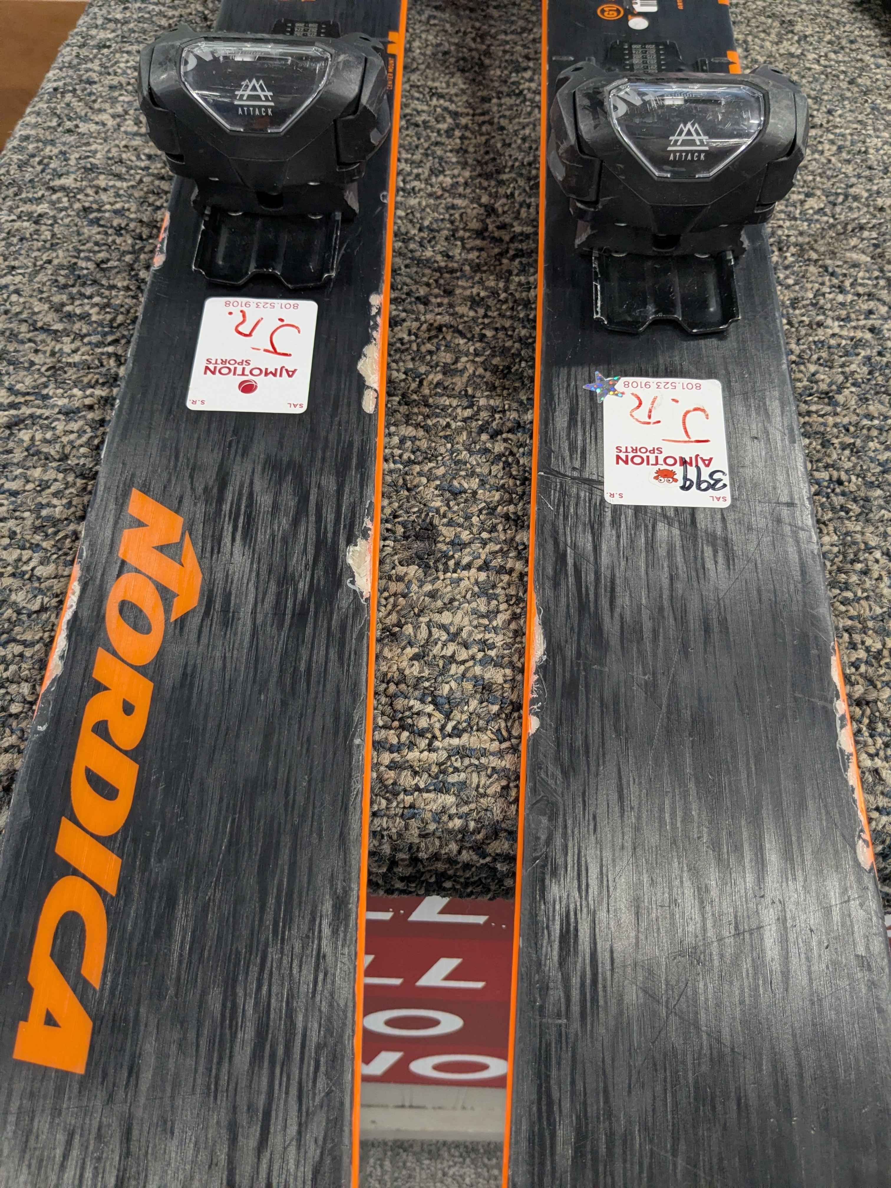 Used Nordica Soul Rider 97 Ski 177cm w/ Tyrolia Attack 13 Rental