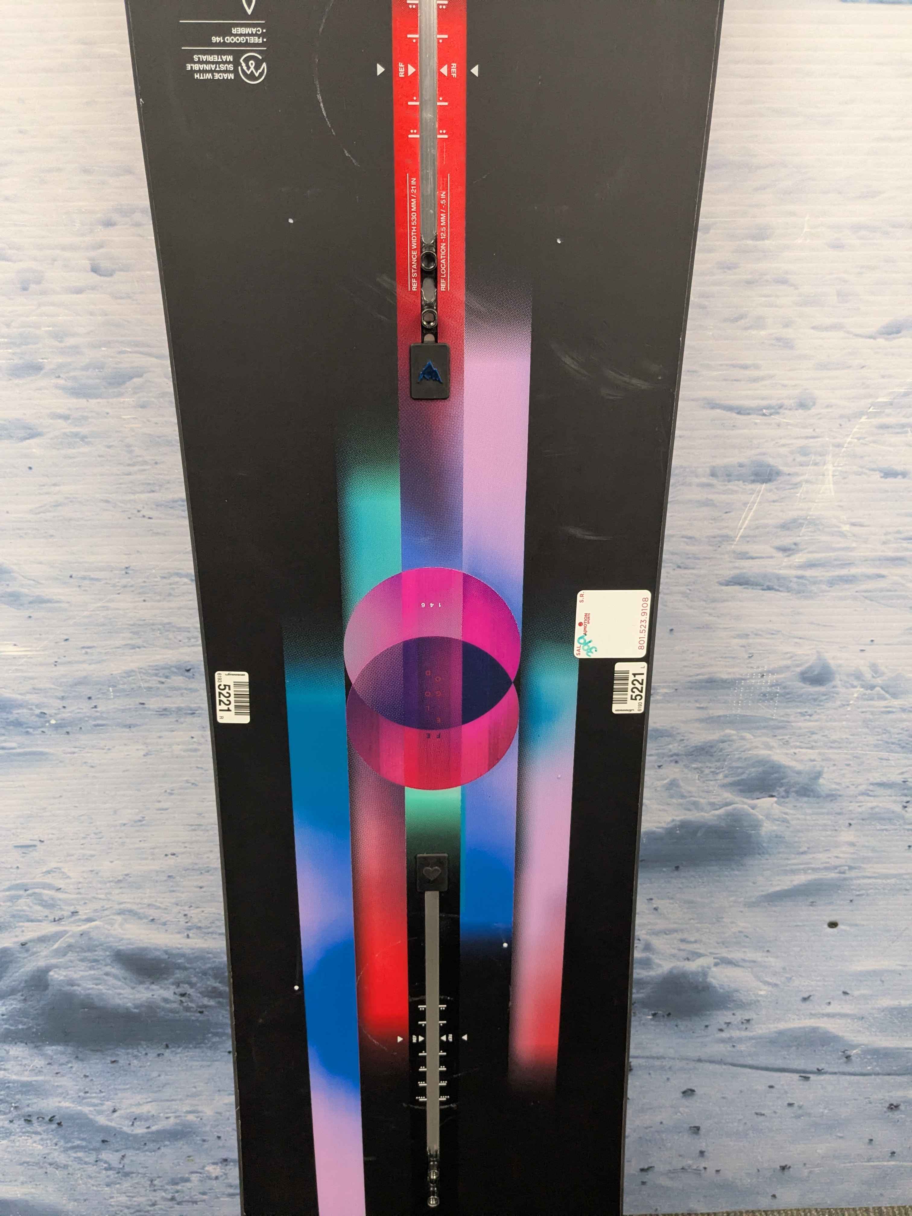 Used 2025 Burton Feel Good 146cm Snowboard