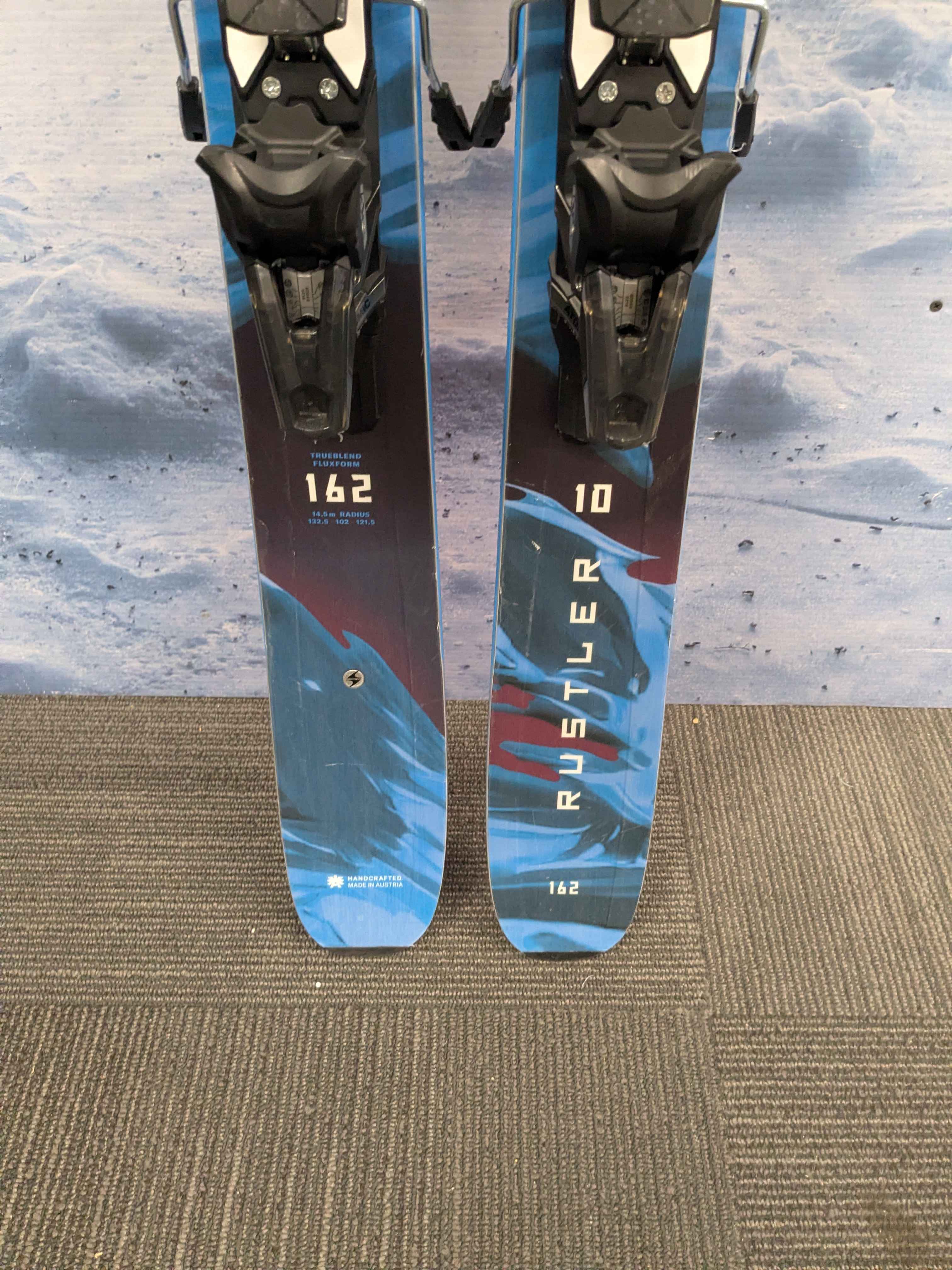 Blizzard Rustler 10 162cm Skis w/ Atomic Strive 11 Demo Bindings Lightly Used 2026