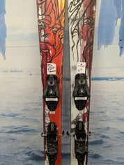 Heavily Used Atomic Bent Chetler 110mm 180cm with Demo Strive 13 bindings
