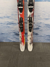 Heavily Used Atomic Bent Chetler 110mm 180cm with Demo Strive 13 bindings