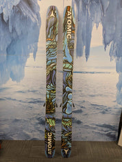 Heavily Used Atomic Bent Chetler 110mm 180cm with Demo Strive 13 bindings