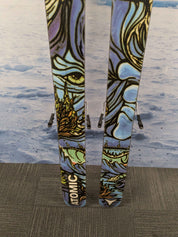 Heavily Used Atomic Bent Chetler 110mm 180cm with Demo Strive 13 bindings