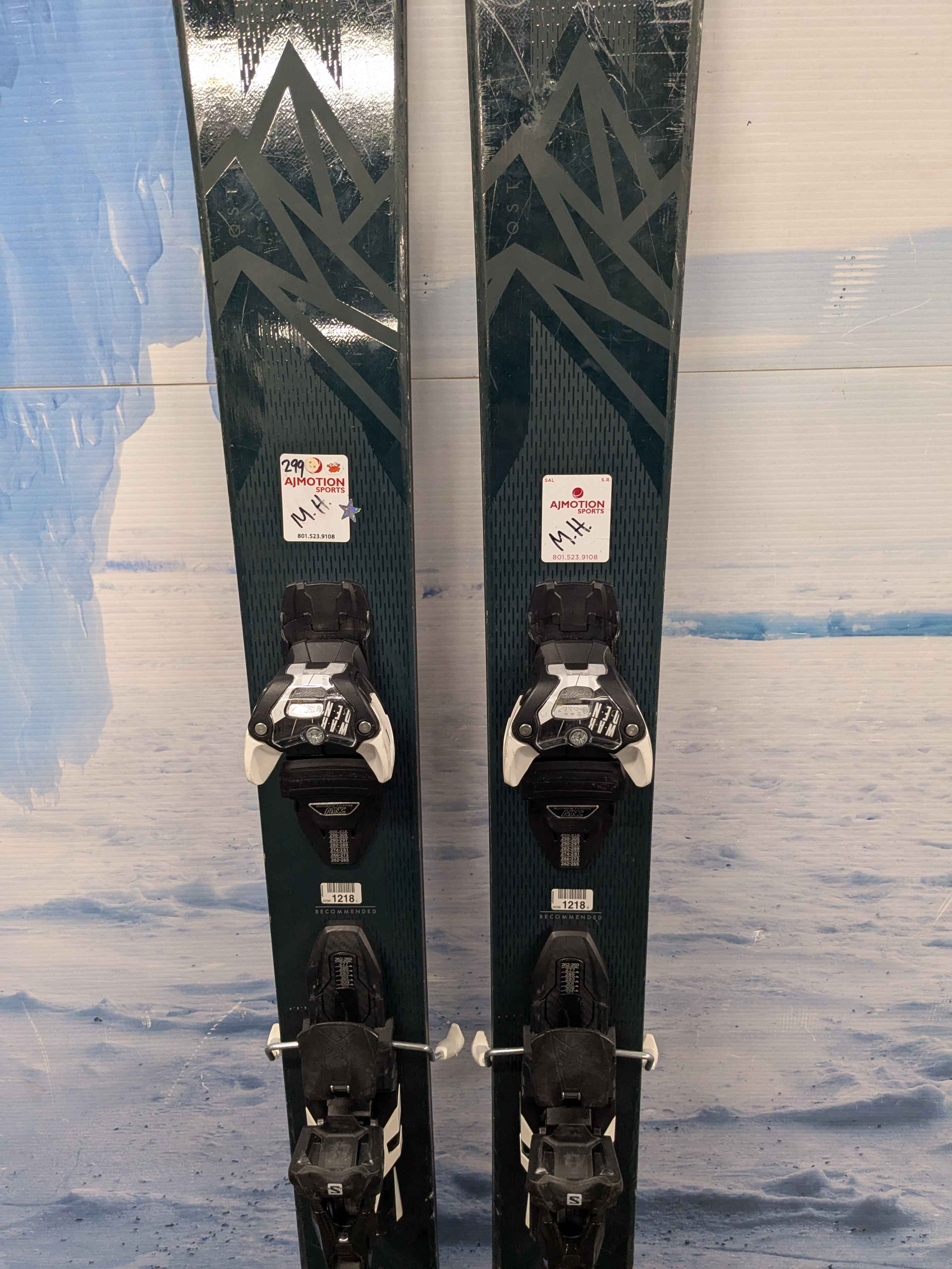 Used Salomon QST 118 185cm Ski w/ Salomon Warden 13 Demo Bindings - 19/20