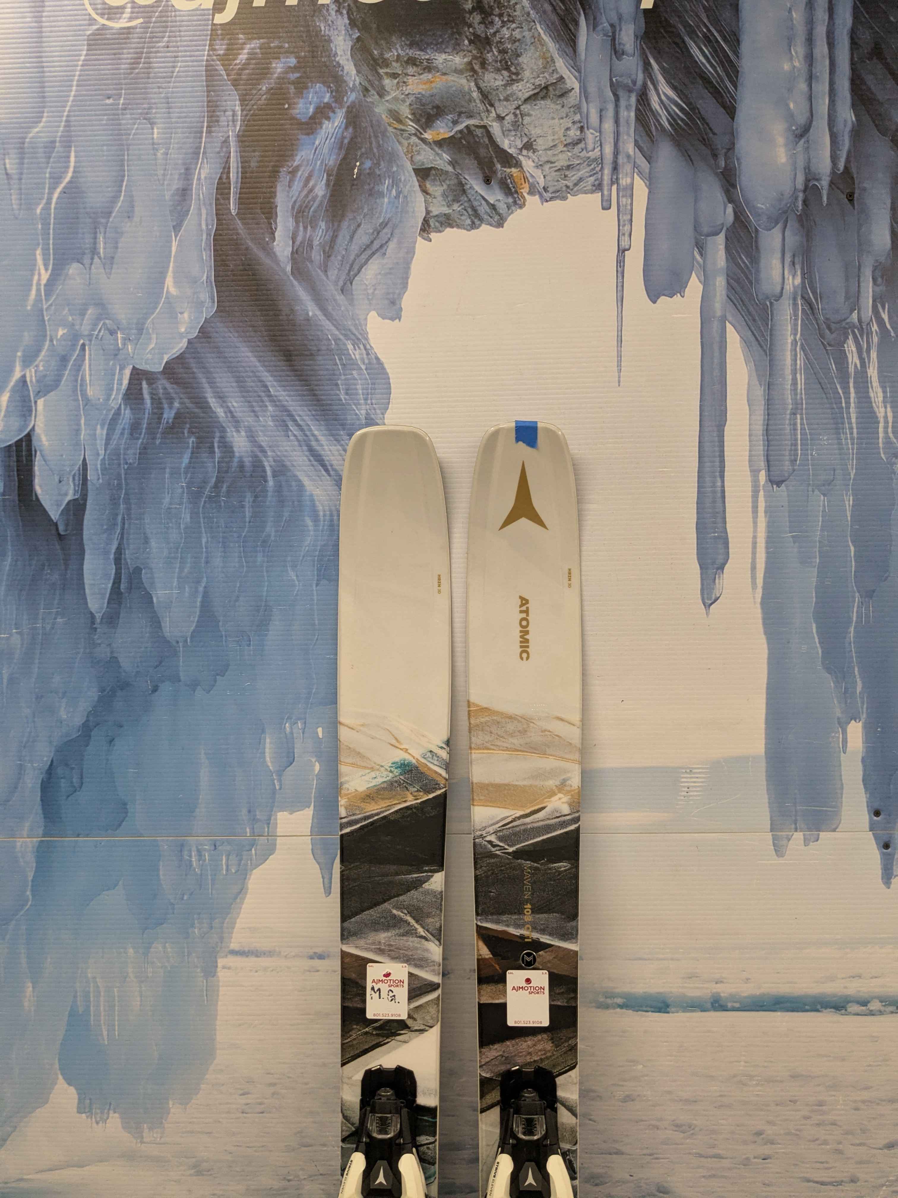 Used Atomic Maven 103 CTI 170cm Skis w/ SALOMON Strive 11 GW Demo Binding - Used (2025)