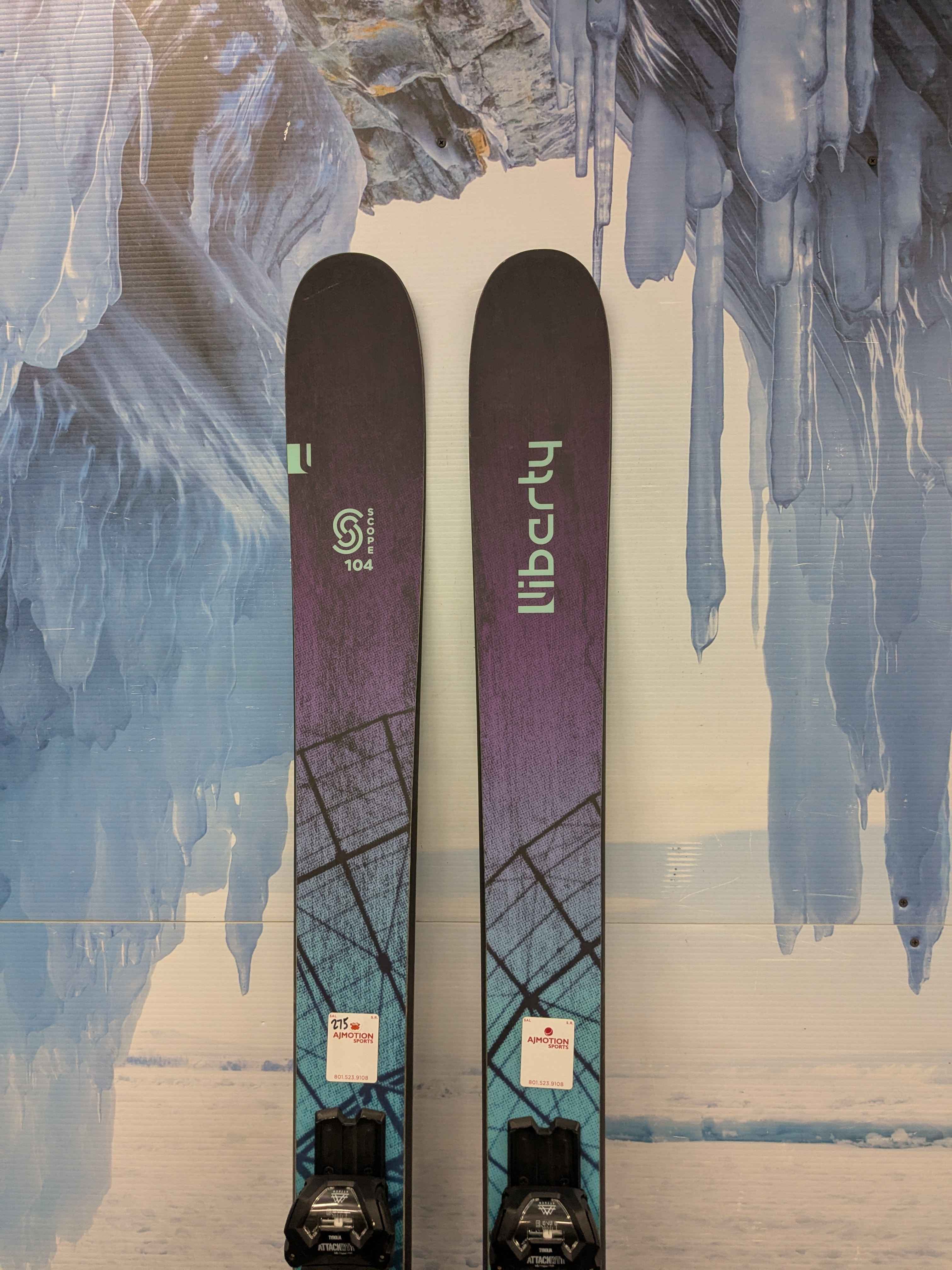 Liberty Scope 104 188cm Skis w/ TYROLIA Attack 11 LYT Demo Binding - Used (2025)