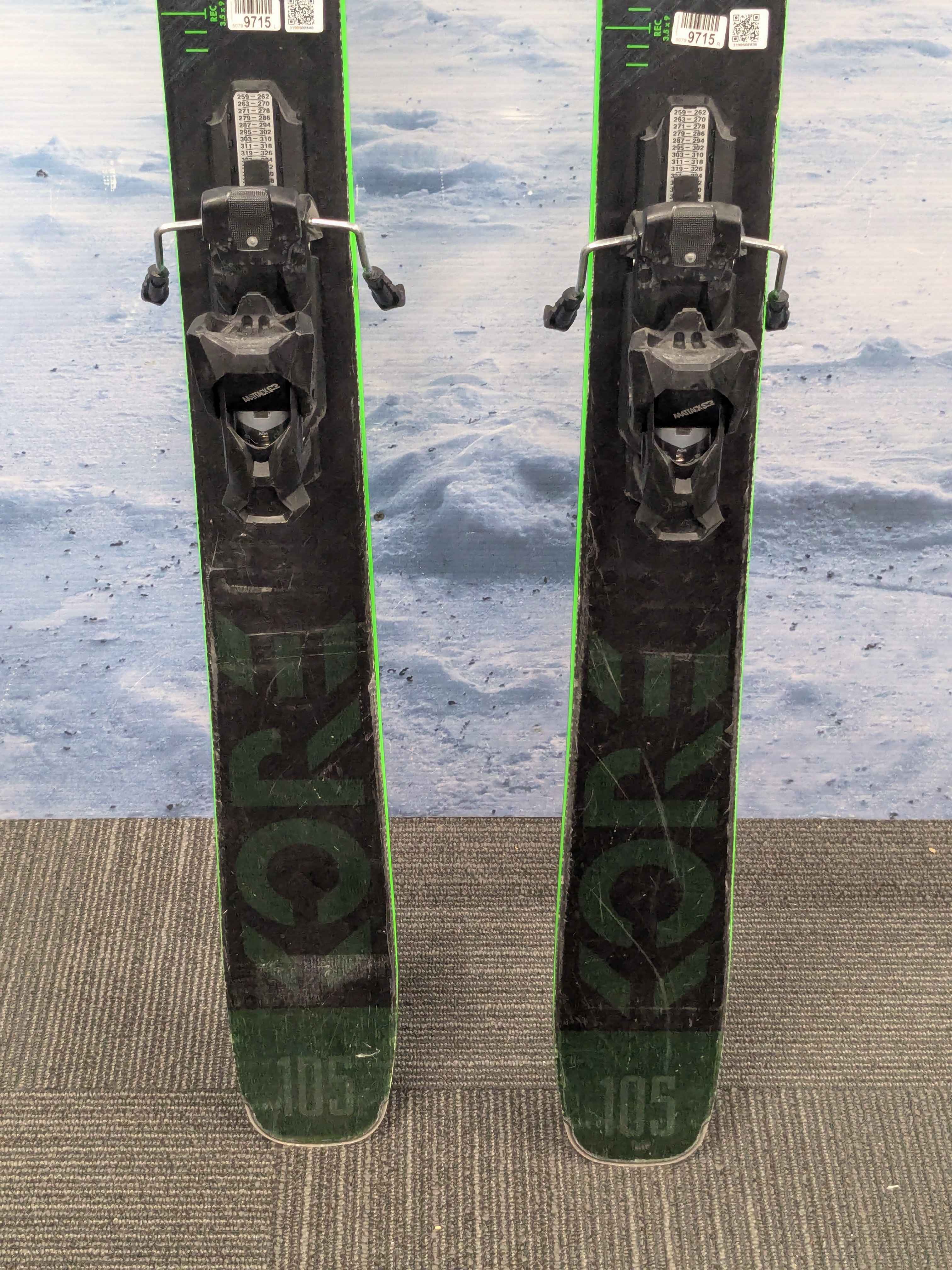 USED Head Kore 105 - 189cm - w/ Tyrolia Attack 13 Demo Binding