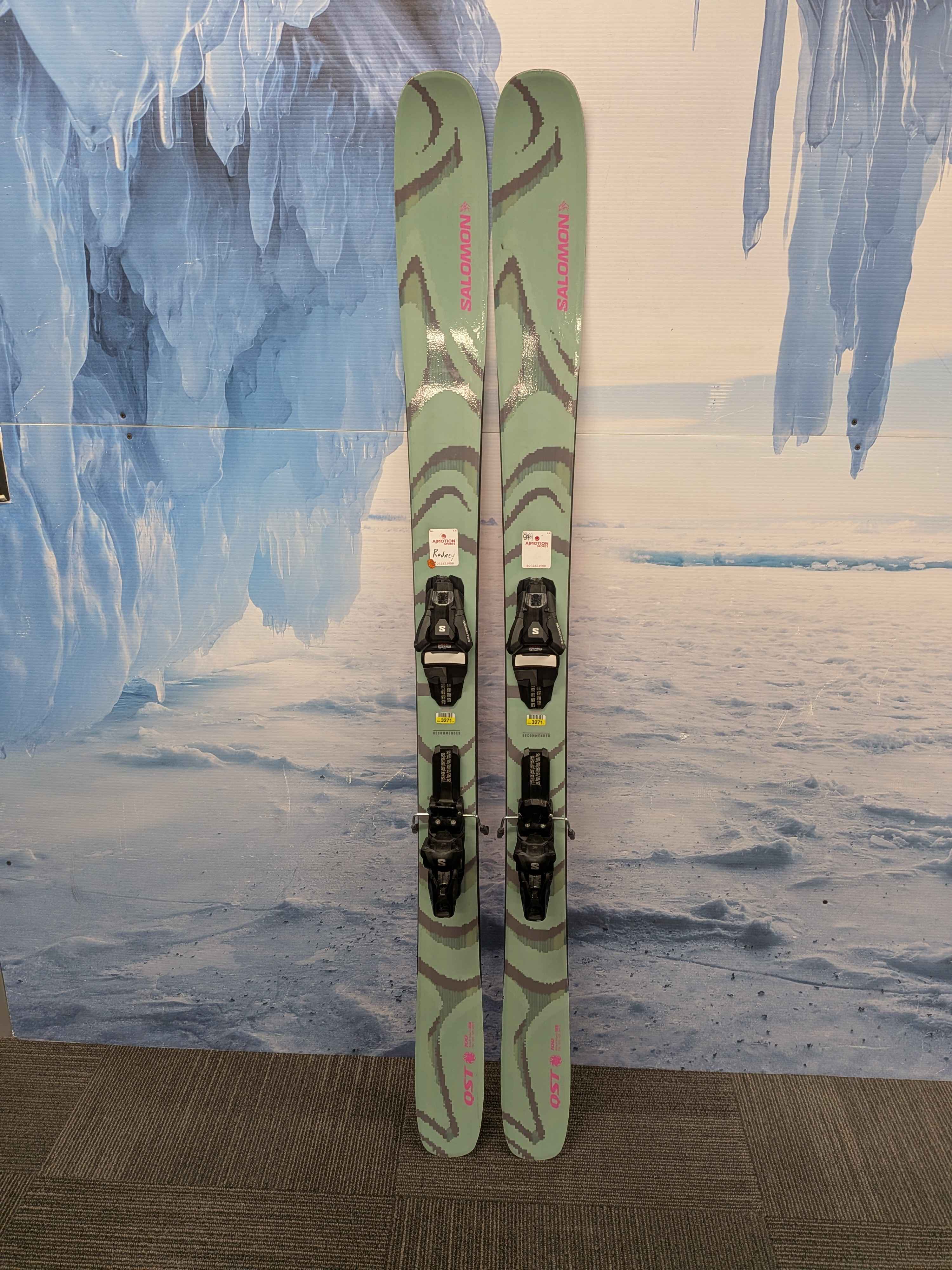 Salomon QST 100 172cm Skis w/ SALOMON NR Strive 11 GW Demo Binding - Lightly Used (2026)