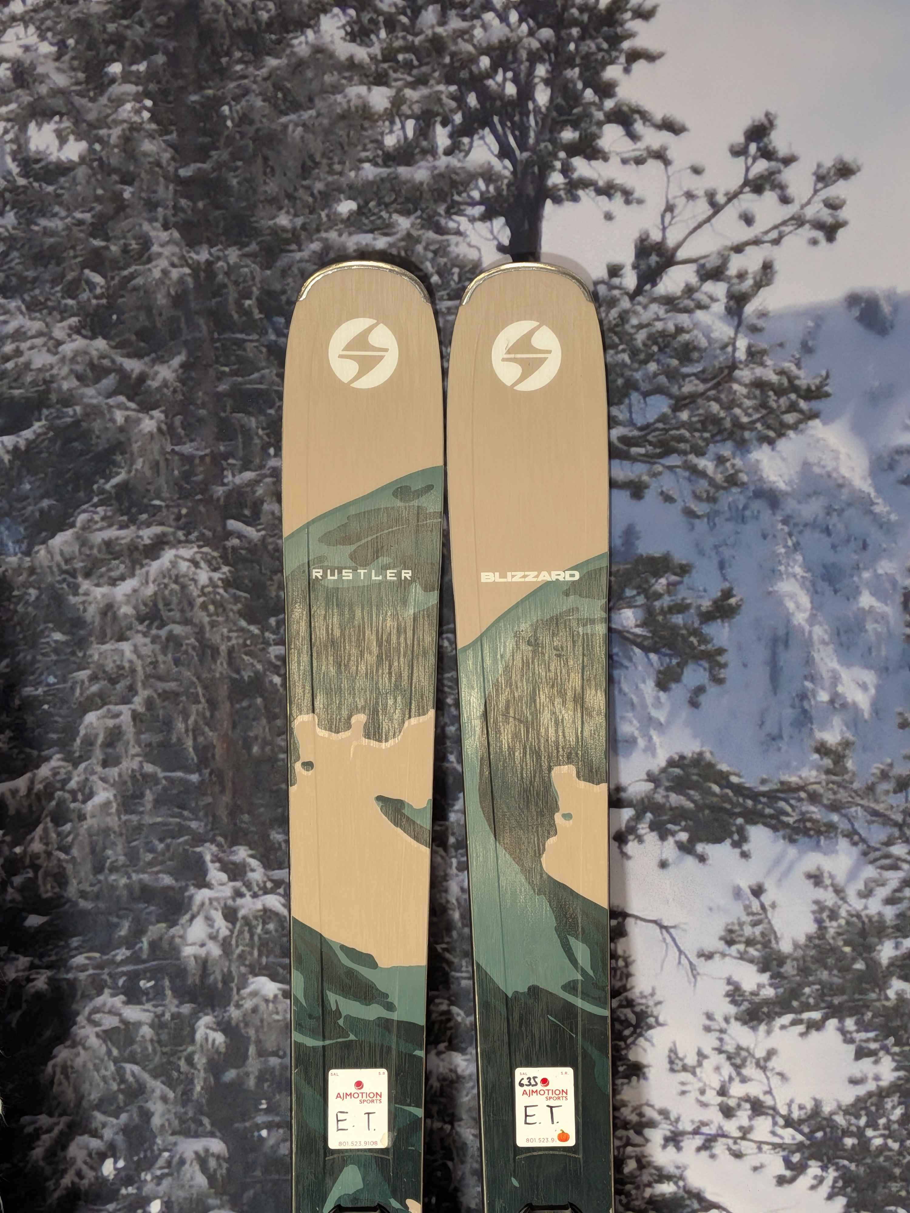 Blizzard Rustler 9 180cm Skis w/ Marker TCX 11 GW Bindings Used 2026