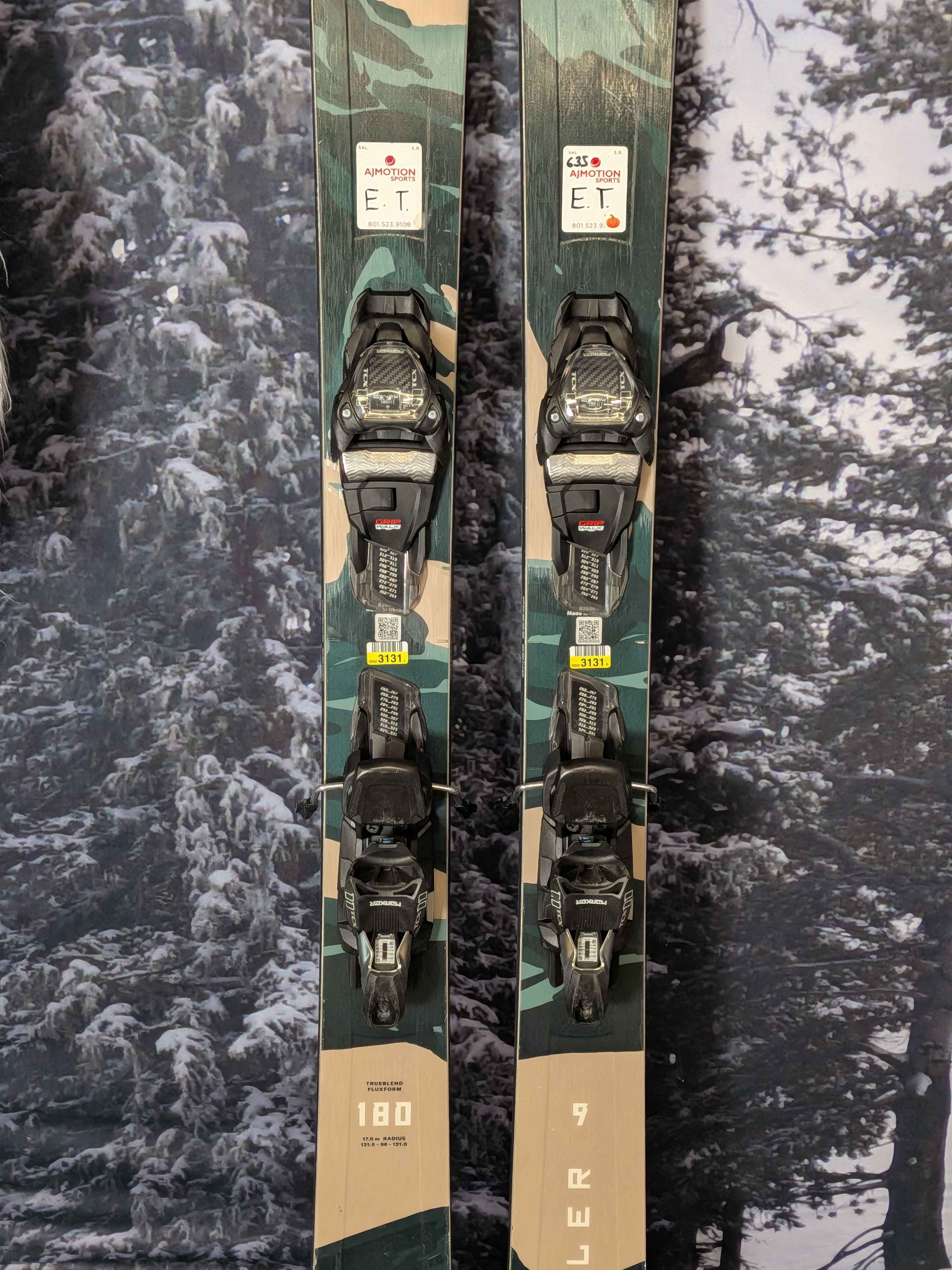 Blizzard Rustler 9 180cm Skis w/ Marker TCX 11 GW Bindings Used 2026