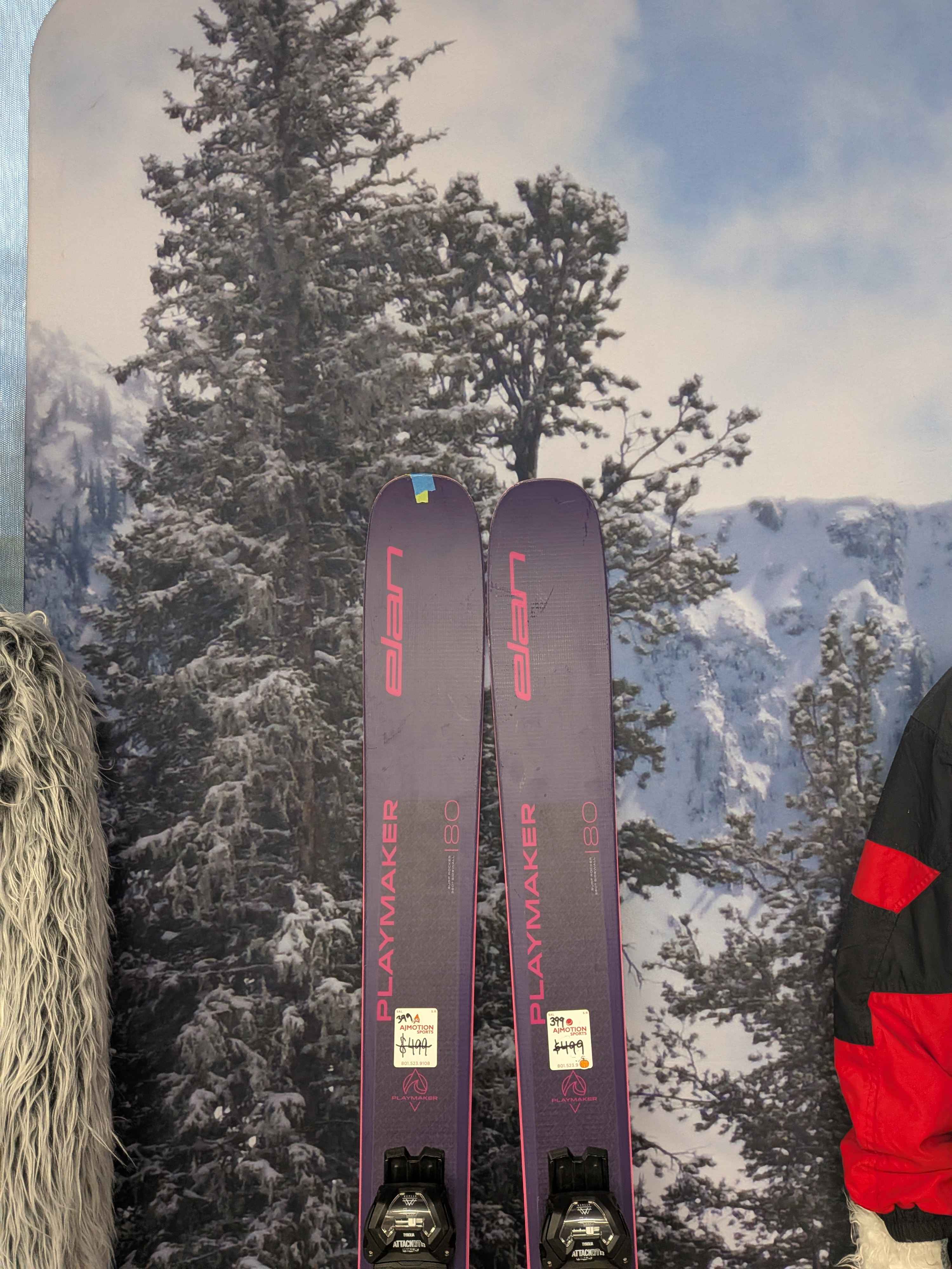 Used Elan Playmaker 111 Skis - 180cm w/ Tyrolia Attack LYT 13 Demo Bindings