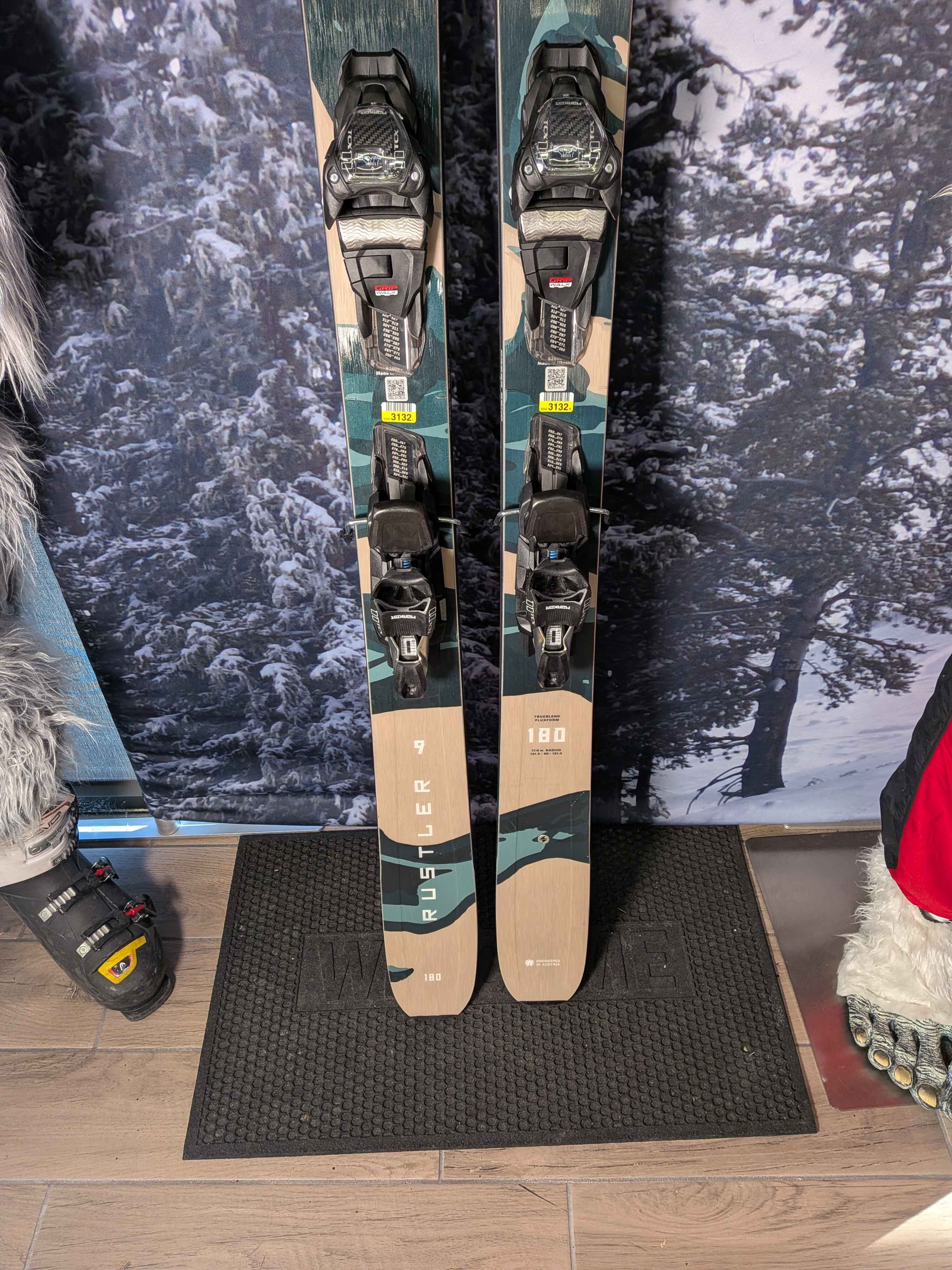 2026 Blizzard Rustler 9 Ski w/ Marker Tcx 11 Demo Bindings - 180CM Used
