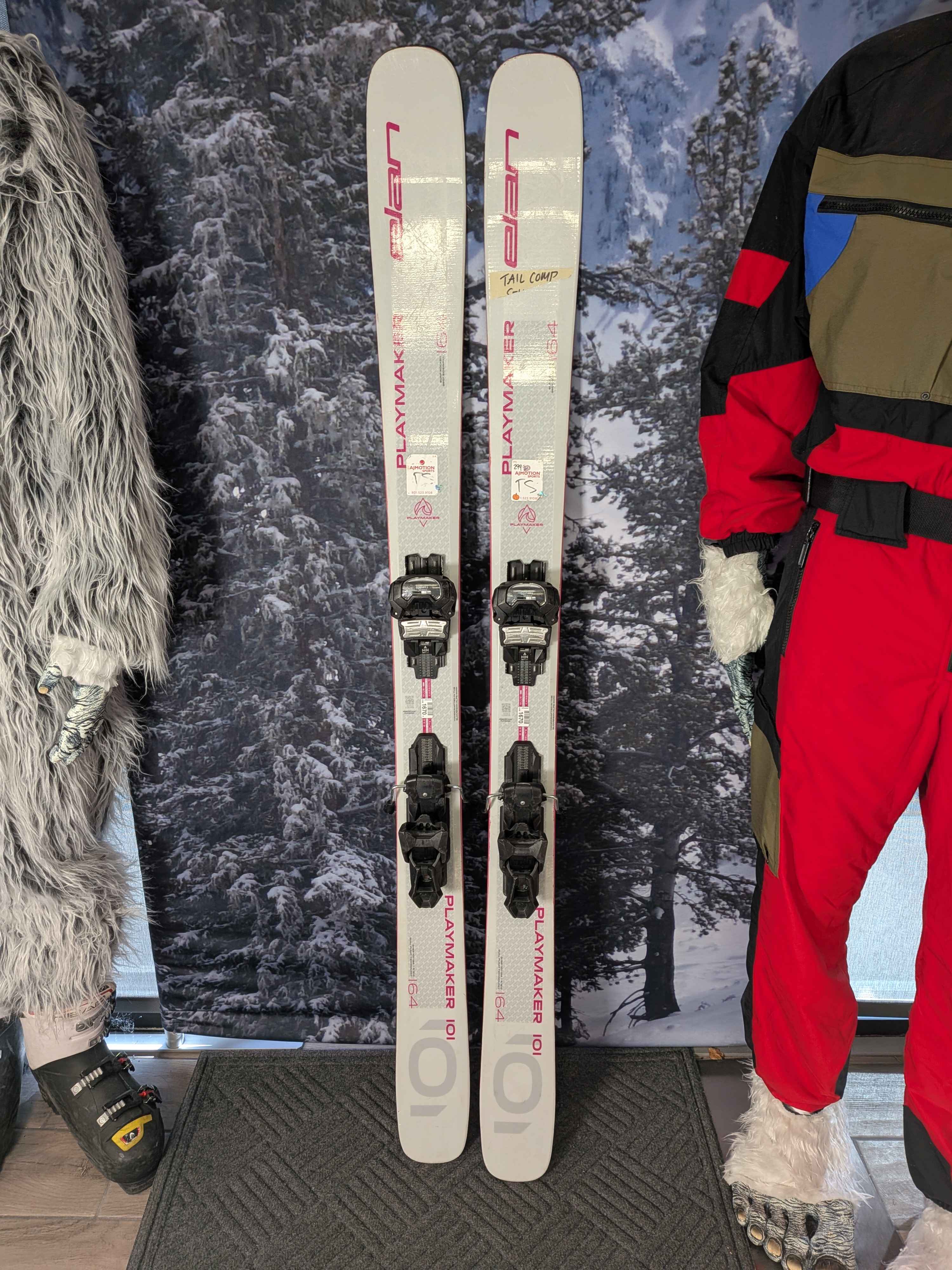 Used Elan Playmaker 101 -164 cm Skis w/ Tyrolla Attack 14 Demo Binding