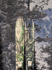 Used Atomic Bent Chetler 100 164 cm Skis w/ Atomic Strive 11 Demo Bindings