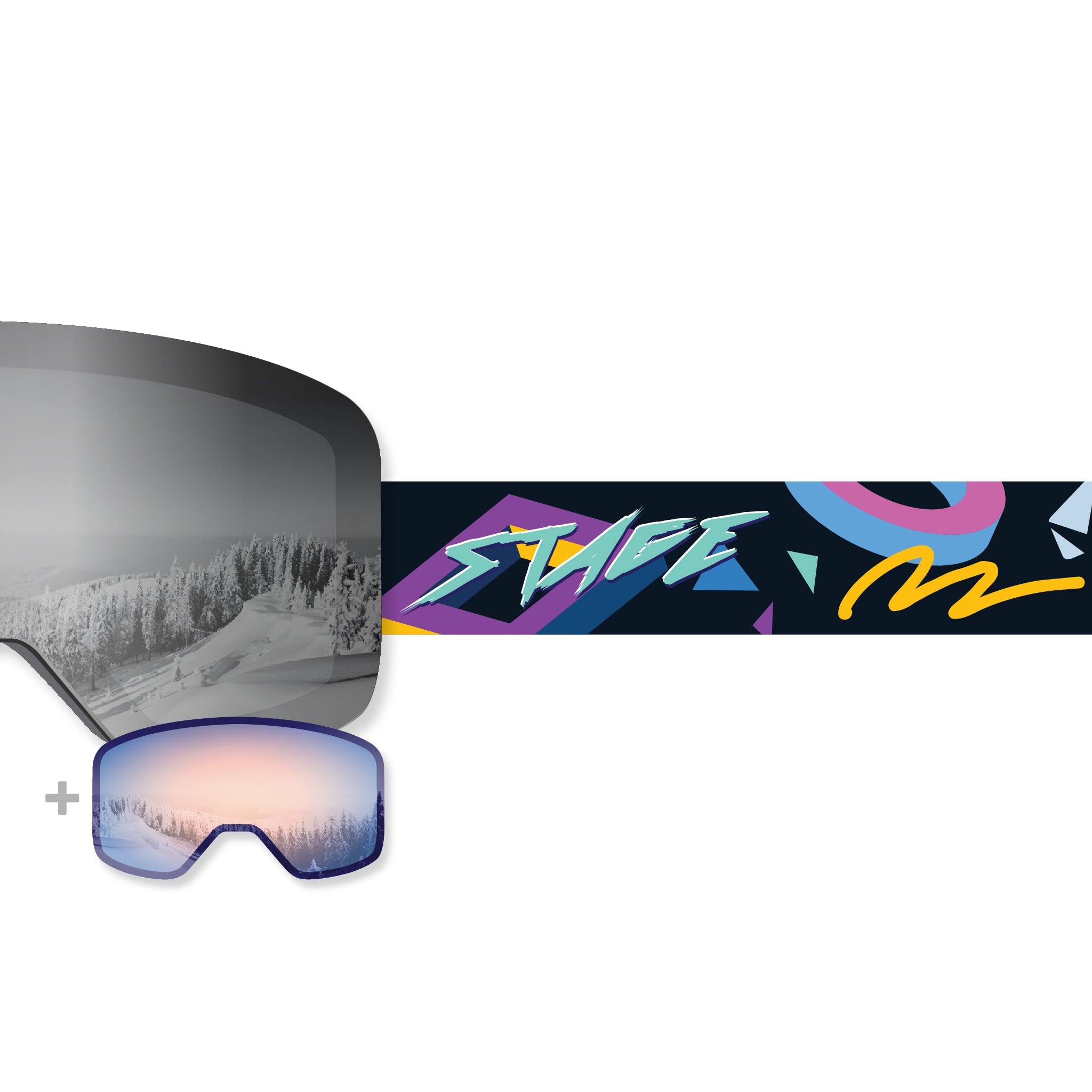 STAGE Propnetic - Magnetic Ski Goggle - Adult Universal, Incl. 2 Lenses