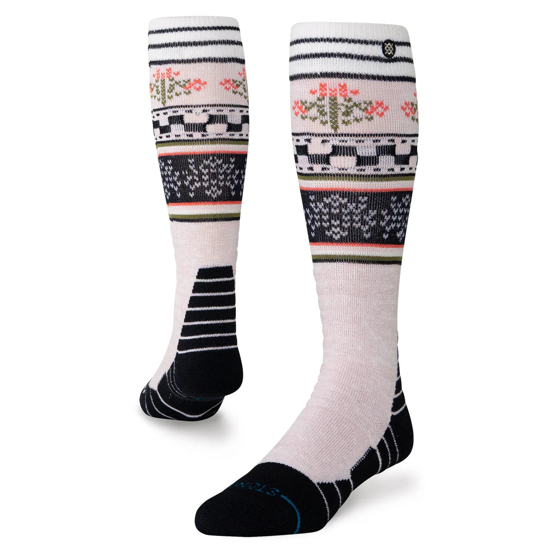 STANCE Winter Bloom Mid Crew Sock - Lilac