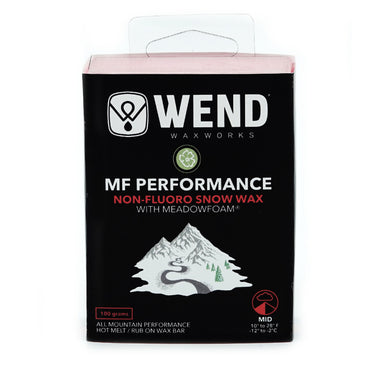 WEND NF Performance Wax Mid Temp - Hot Melt/Rub-On Ski Wax (100 Grams)