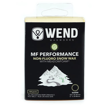 WEND NF Performance Wax Warm Temp - Hot Melt/Rub-On Ski Wax (100 Grams)