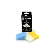 Product shot of the Wend NF Performance 3Pack of Cold, Warm, and Universal Wax + the black packaging.