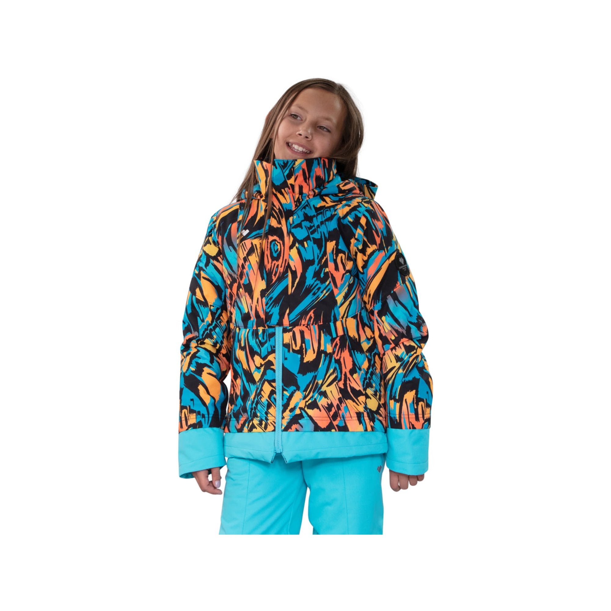 Obermeyer Teen Girls Taja Print Jacket - Swirl-Wind