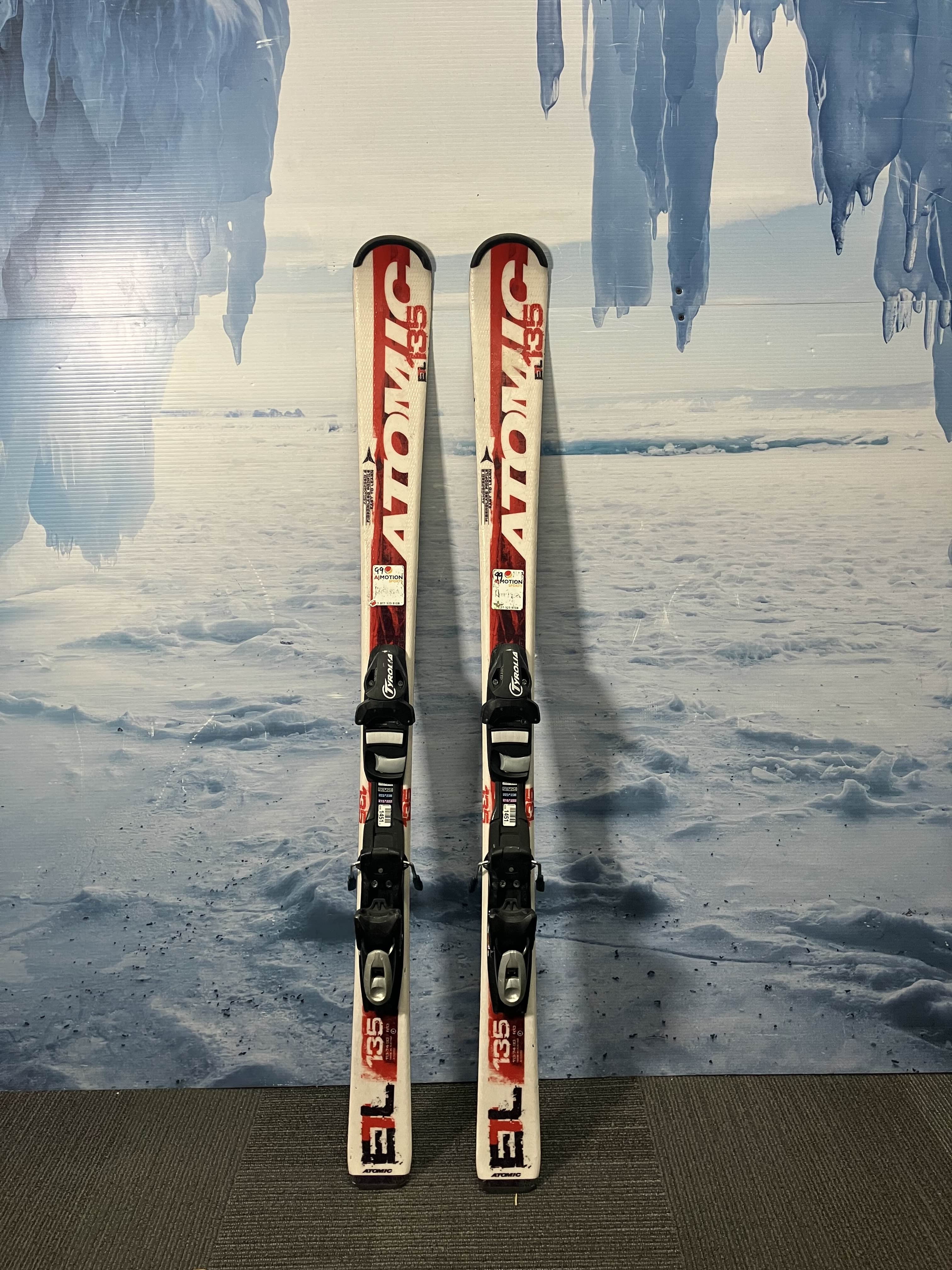 Used 2010 Atomic Etl Ski w/ Tyrolia Sp 7.5 Demo Bindings - 135CM