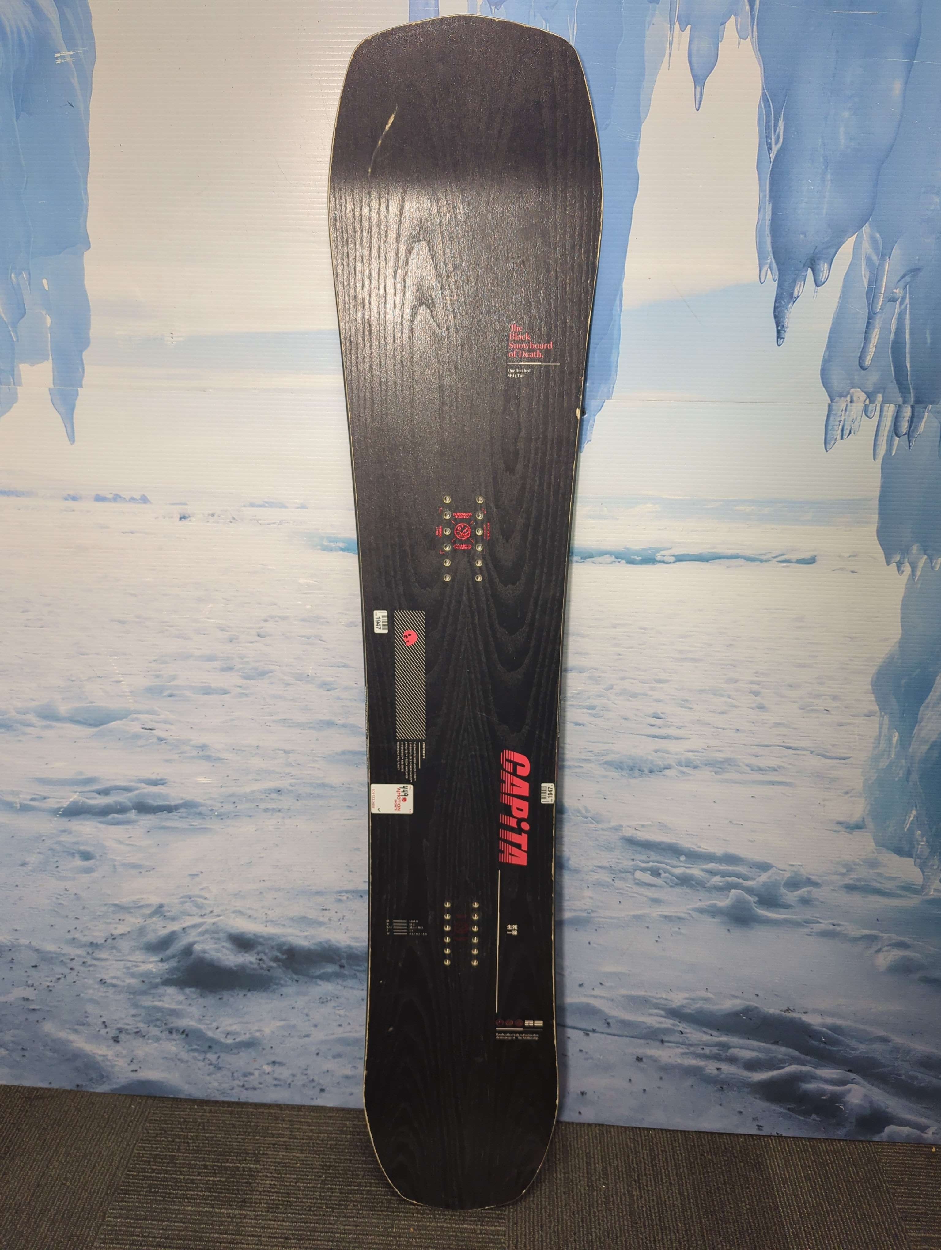 Used Capita The Black Snowboard of Death - 162 CM