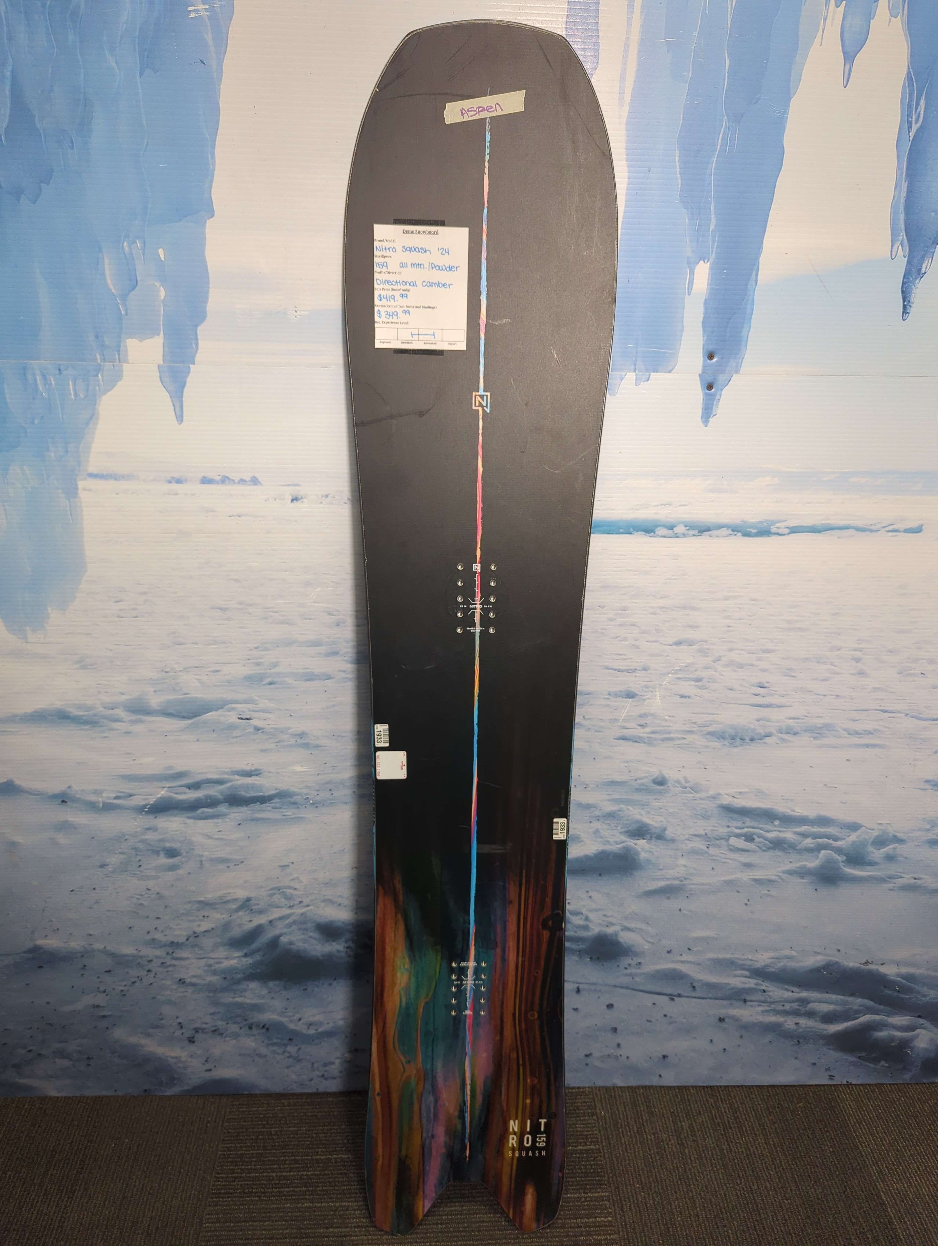 Used Nitro Squash 2024 Snowboard 159CM