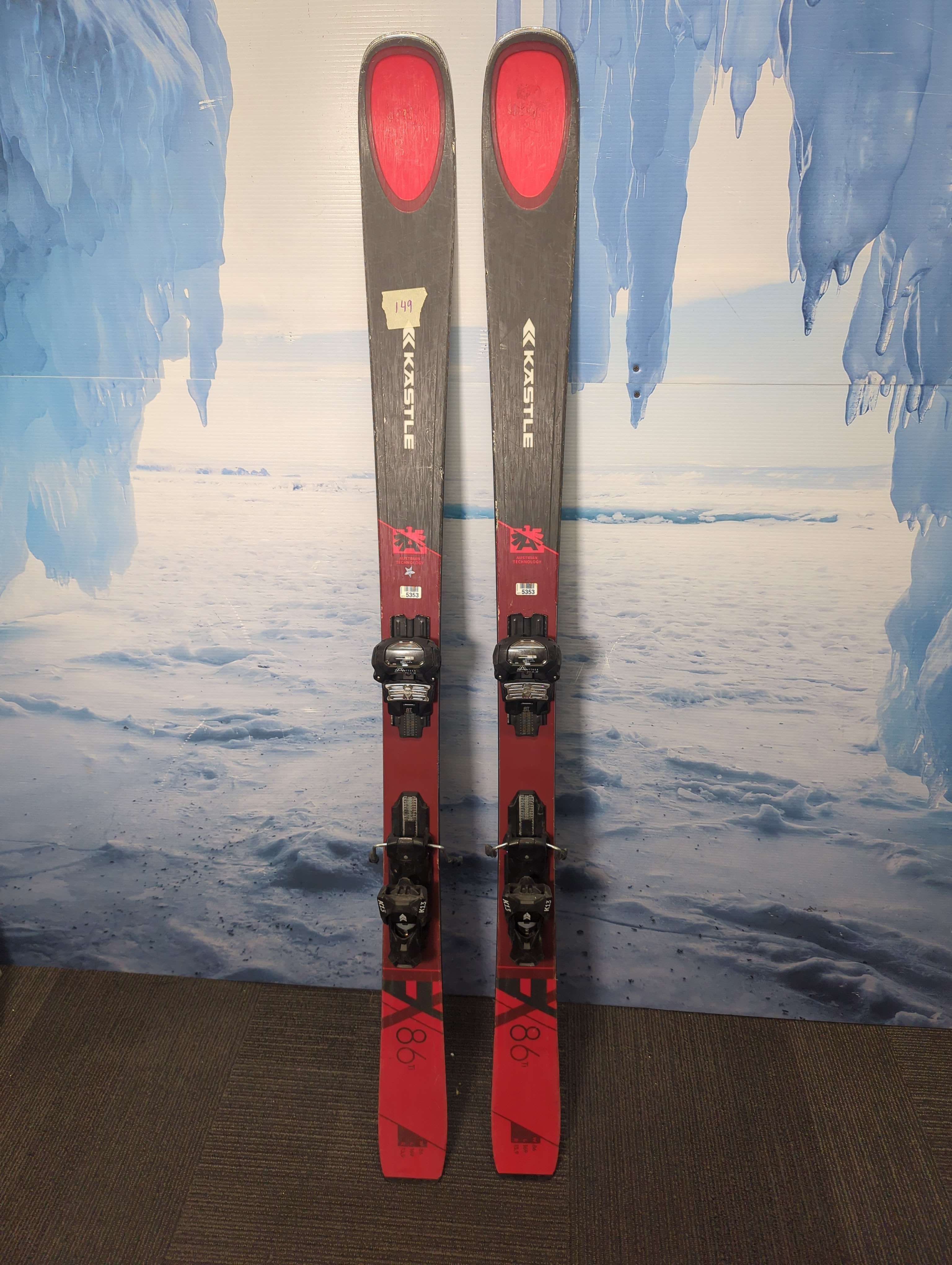 Used Kastle EX 86 Ti w/ Tyrolia Attack 13 Demo Binding - 169 CM