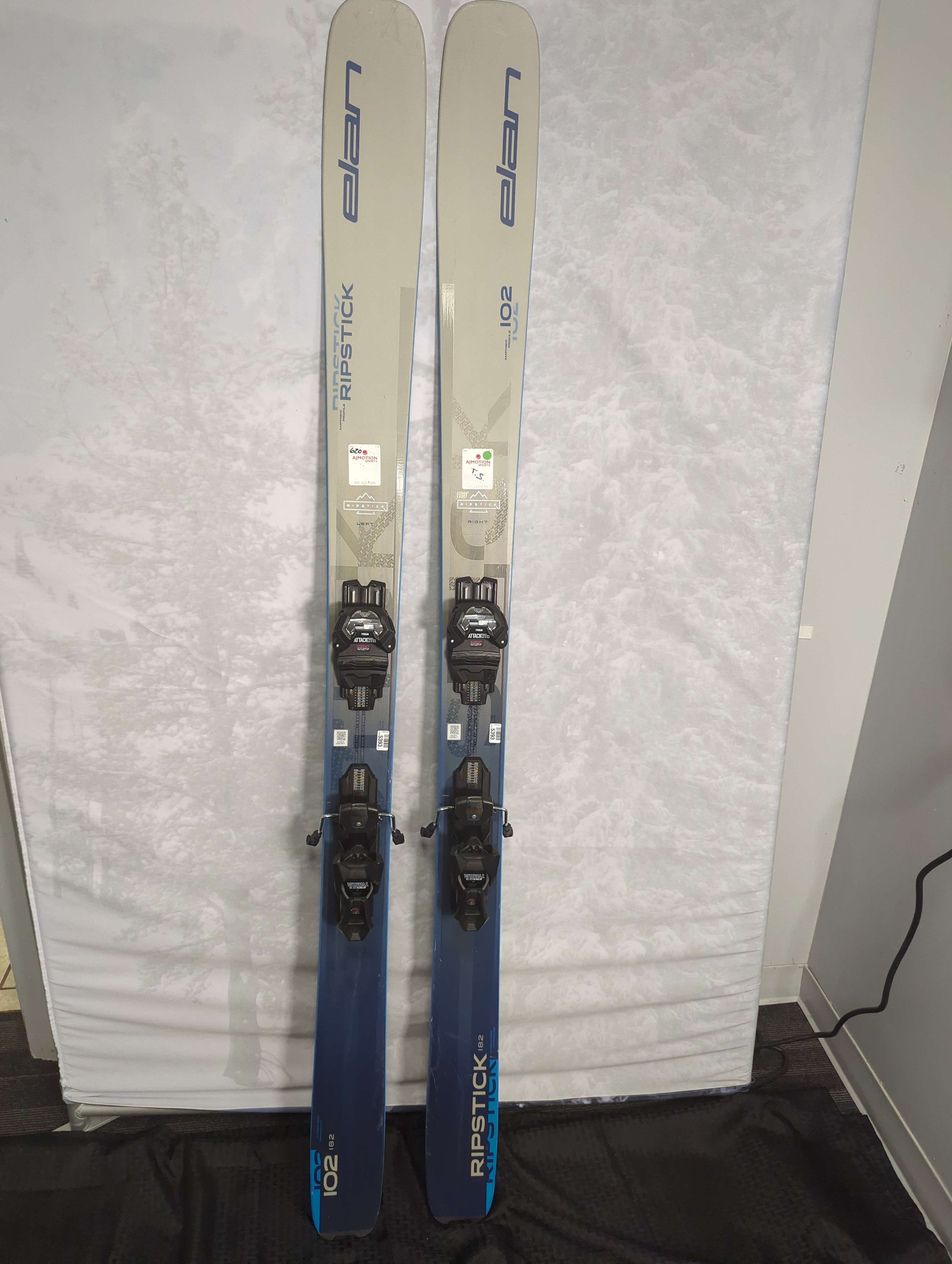 Used Elan Ripstick 102 2025 Skis 182cm w/ Tyrolia LYT 13 Attack GW Demo Bindings