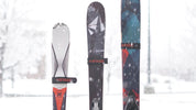 Set of two black straps for holding skis together while transporting. Cushioned to protect skis from damage. Makes for easy traveling across the resort parking lot or hiking in the backcountry. Hook and loop fastening system.