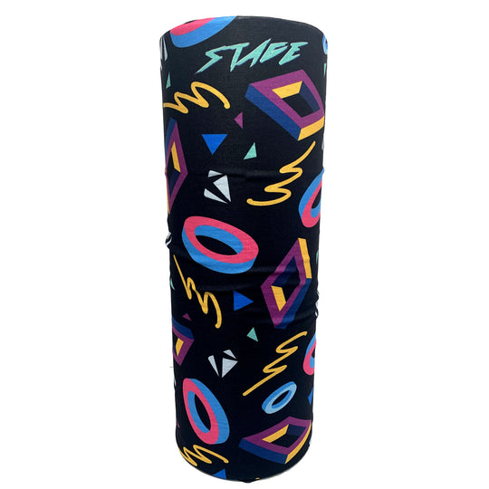 STAGE Face Tube - 80s Arcade Black - Adult