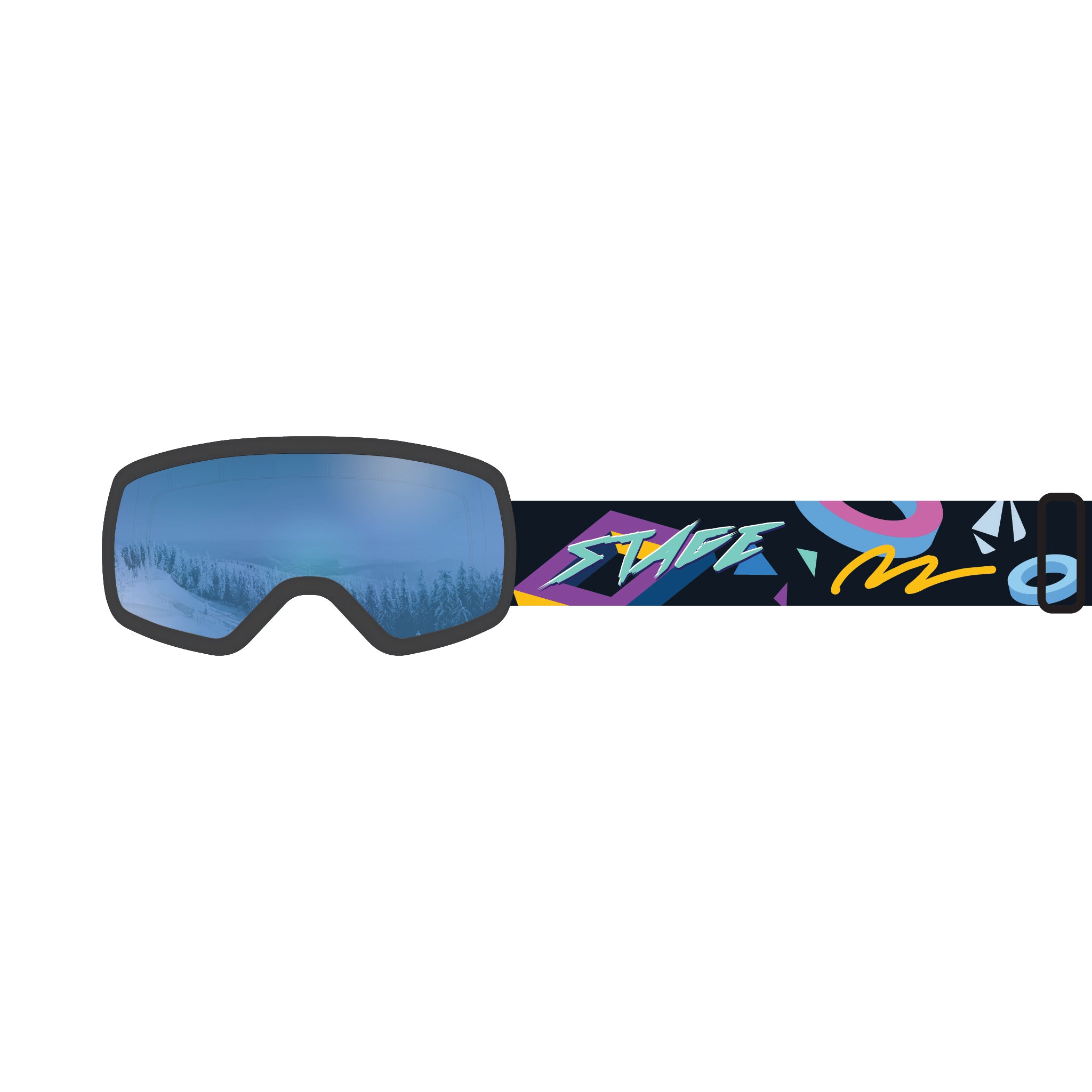 STAGE 8Track Teens Ski Goggle - Youth Ski & Snowboard Goggle (Ages 9-13)