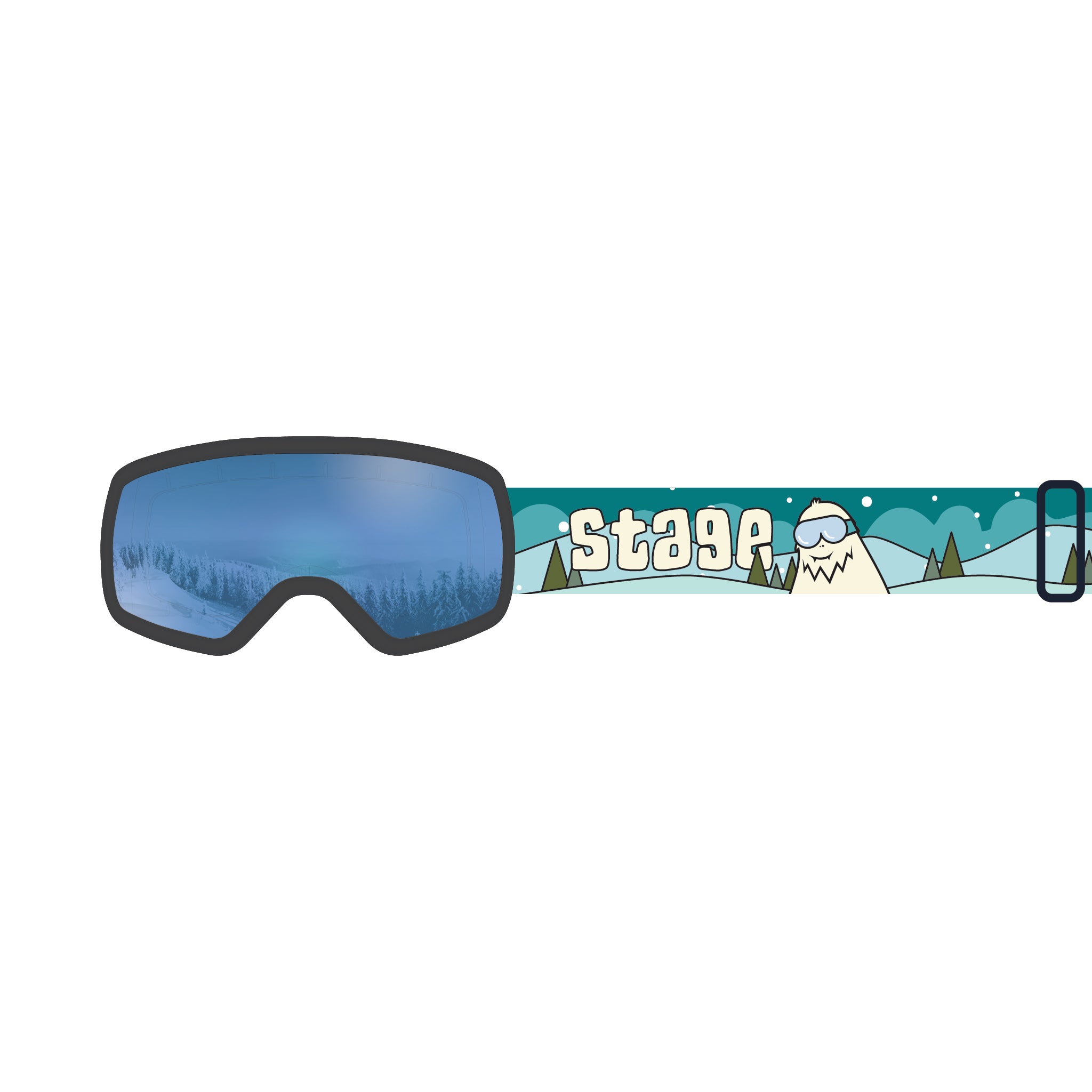 STAGE 8Track Teens Ski Goggle - Youth Ski & Snowboard Goggle (Ages 9-13)