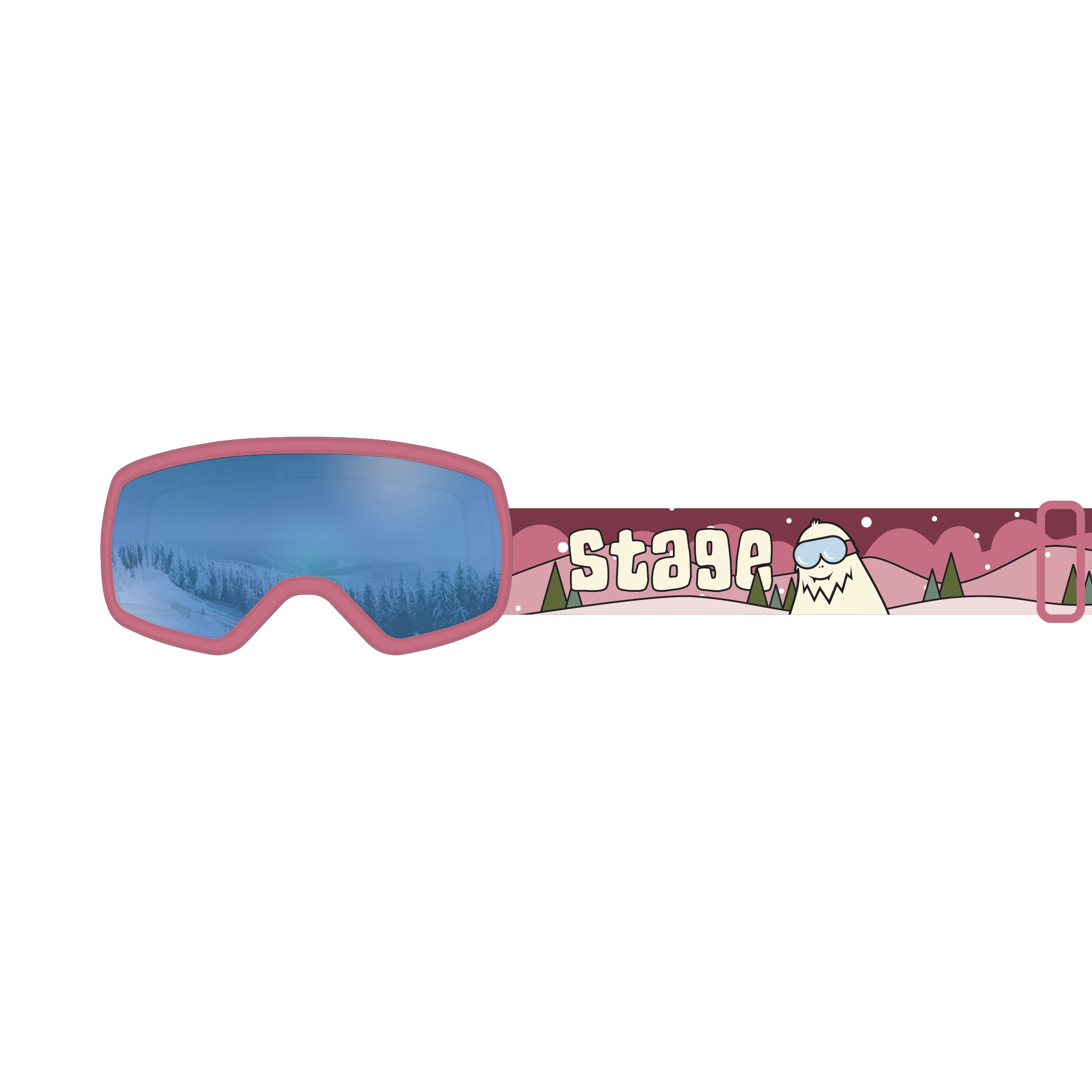 STAGE 8Track Teens Ski Goggle - Youth Ski & Snowboard Goggle (Ages 9-13)