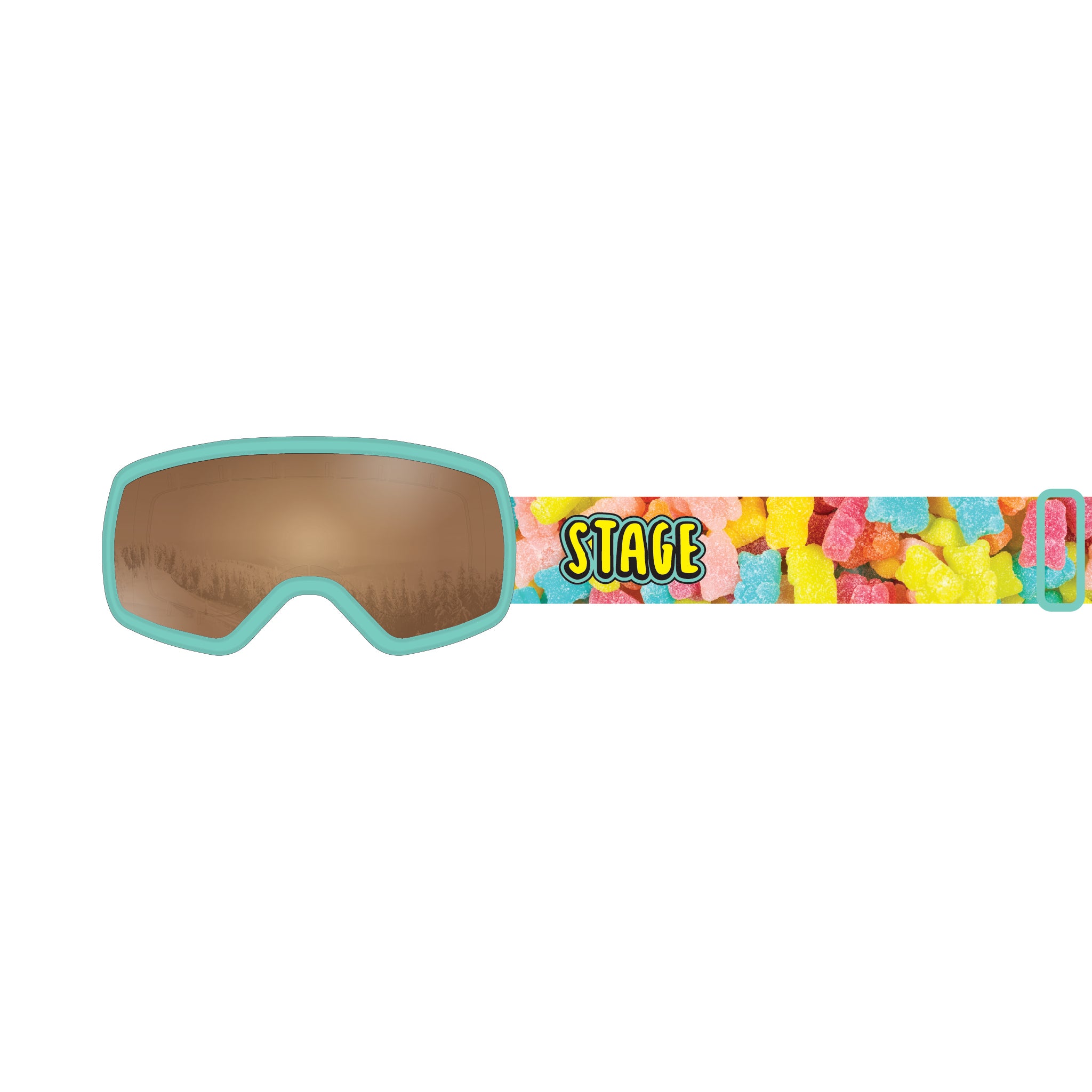 STAGE 8Track Teens Ski Goggle - Youth Ski & Snowboard Goggle (Ages 9-13)
