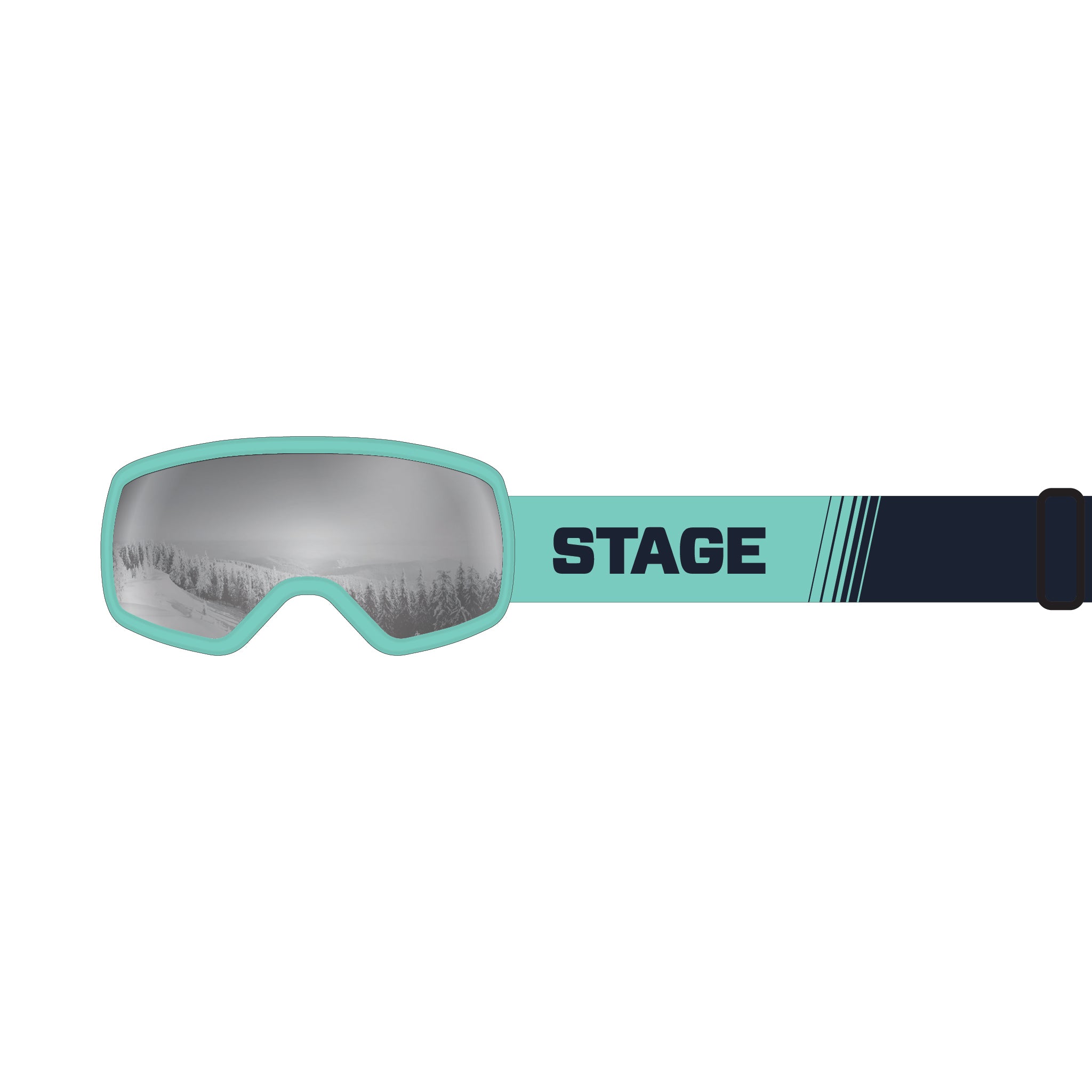 STAGE 8Track Teens Ski Goggle - Youth Ski & Snowboard Goggle (Ages 9-13)