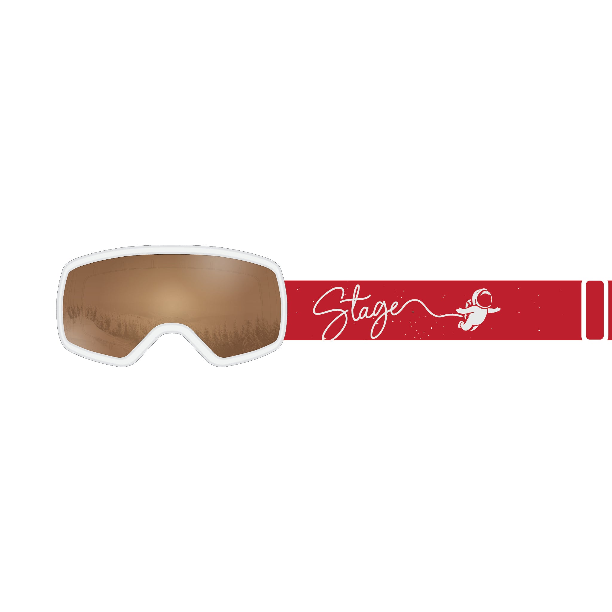 STAGE 8Track Teens Ski Goggle - Youth Ski & Snowboard Goggle (Ages 9-13)