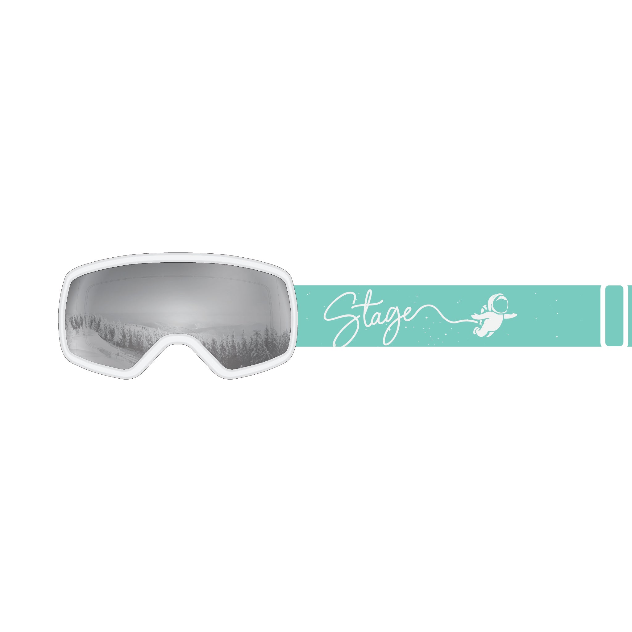 STAGE 8Track Teens Ski Goggle - Youth Ski & Snowboard Goggle (Ages 9-13)