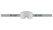 UV400 Protection Blocks  UVA and UVB rays to protect your eyes. Triple Layer Foam Three layers of foam with fleece for pillow soft comfort. Anti-Fog Permanent anti-fog coating. Silicone Backed Strap Silicone backed Extra-Wide 45mm Strap keeps these goggles from sliding off your helmet. Helmet Compatible Designed with helmets in mind, these goggles will fit great and have plenty of strap length to avoid an over-snug fit. VLT Rating smoke w/ mirror chrome lens 16%