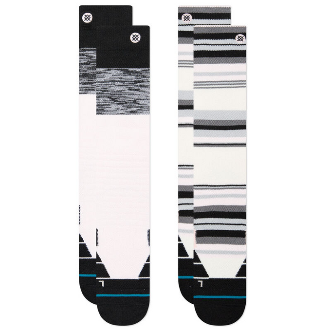 STANCE Blocked Pink/White Snow Socks - 2 Pack (2022)