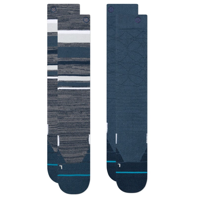 STANCE Bobbin Blue/White Snow Socks - 2 Pack (2022)