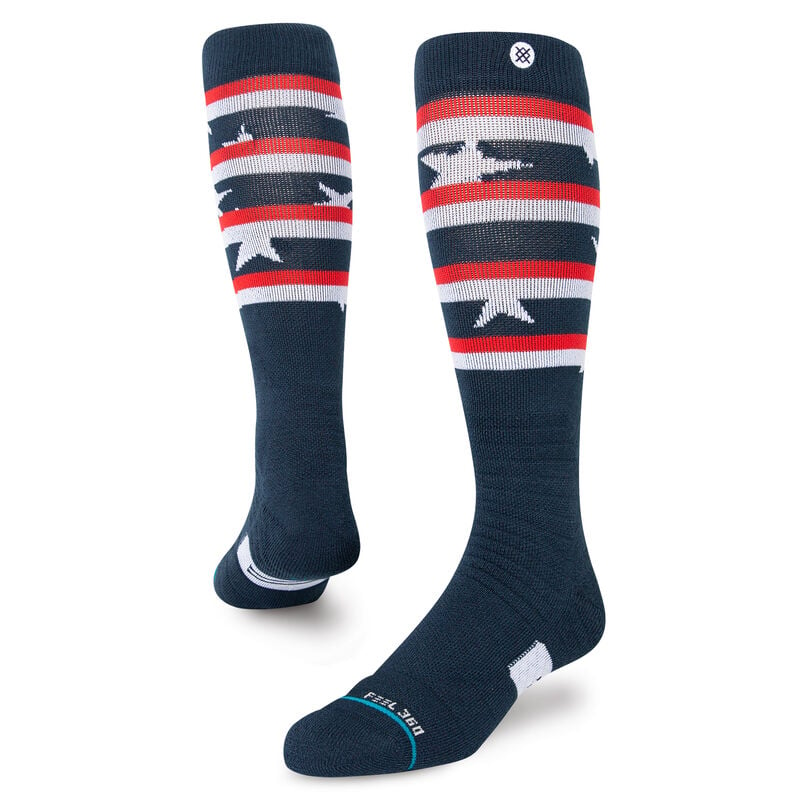 STANCE Land of the Free Navy Snow Socks (2022)