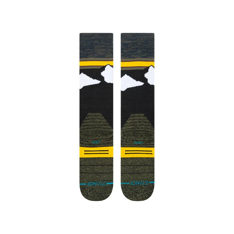 STANCE Route 2 - Black/Yellow - Snow Socks (2022)
