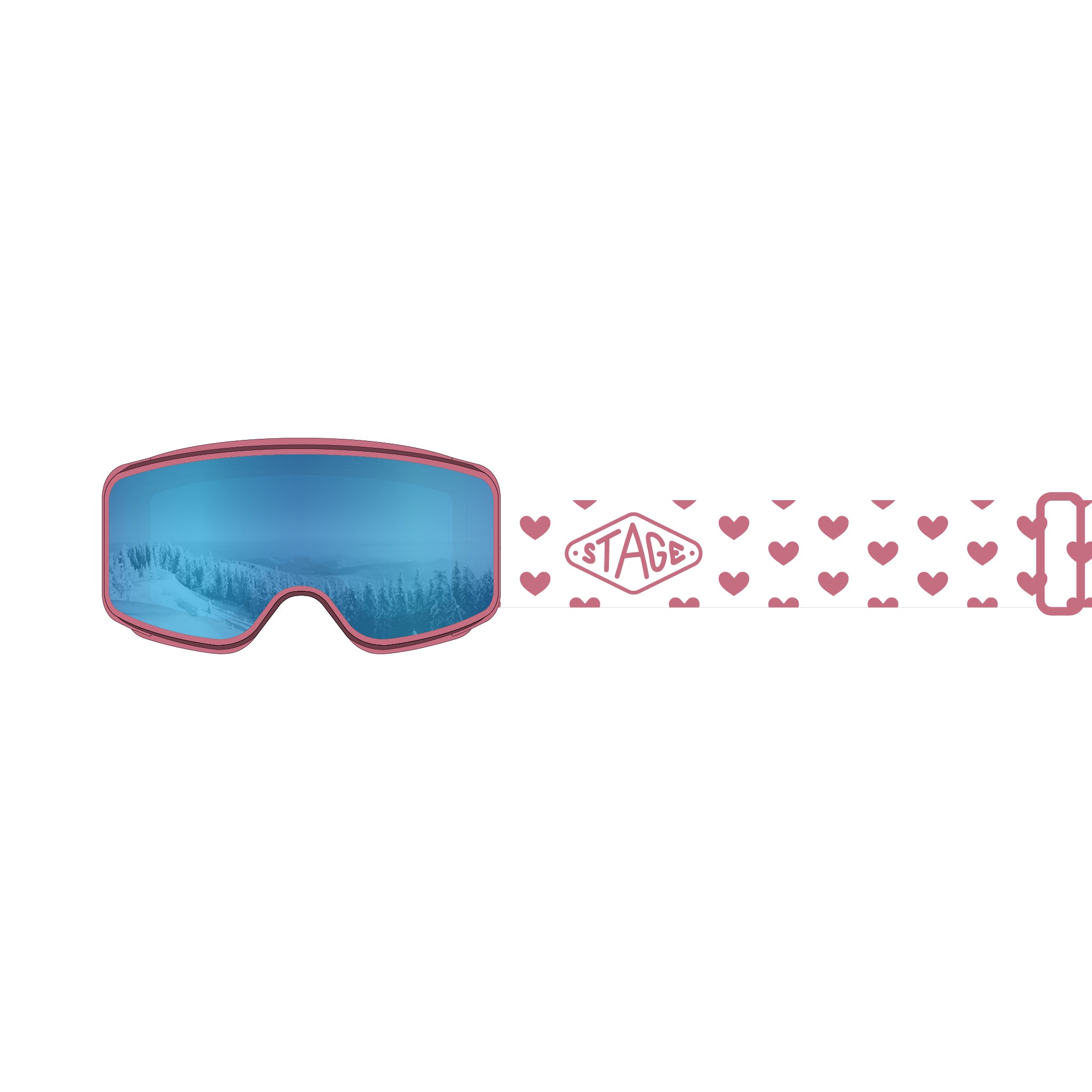 STAGE Cub Kid's Ski Goggle - Youth Ski & Snowboard Goggle (Ages 3-6)