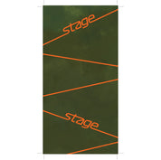 100% polyester microfiber. Moister Wicking One size fits most. Protection from sun.  Protection from Harsh Winds. Quick drying.  Weighs 1.1 ounce. Machine washable.