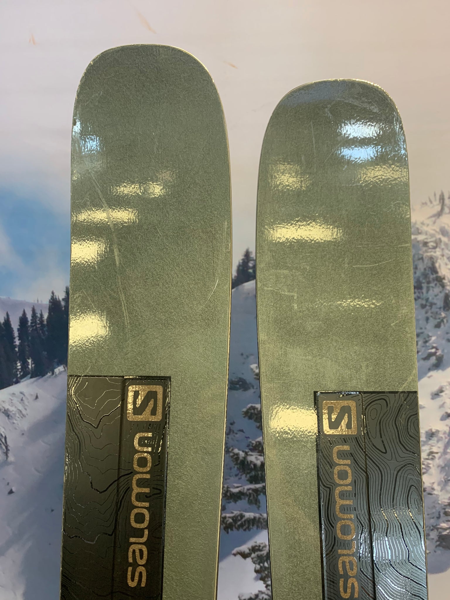 USED Salomon Stance 96 182cm w/ Attack 13 Binding- All-Mountain Ski - 20/21