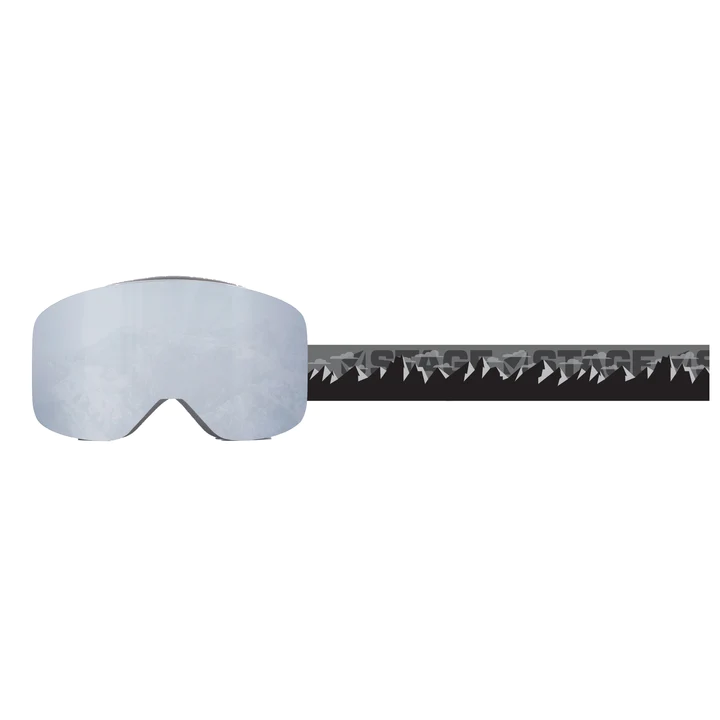 STAGE Frameless Prop Ski Goggle w/ Mirror Chrome Smoke Lens