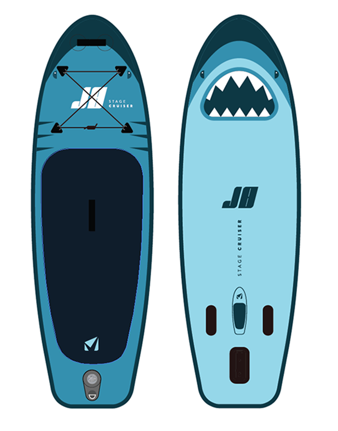 STAGE J8 Cruiser Junior 8' Inflatable SUP Board (Best for users under 80lbs)